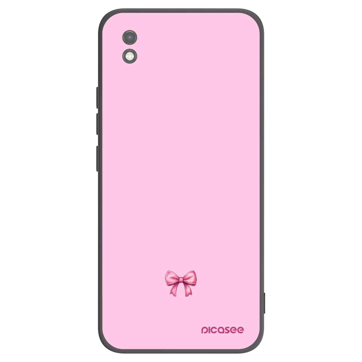 Picasee crna silikonska maskica za Xiaomi Redmi 9AT - Blush bow