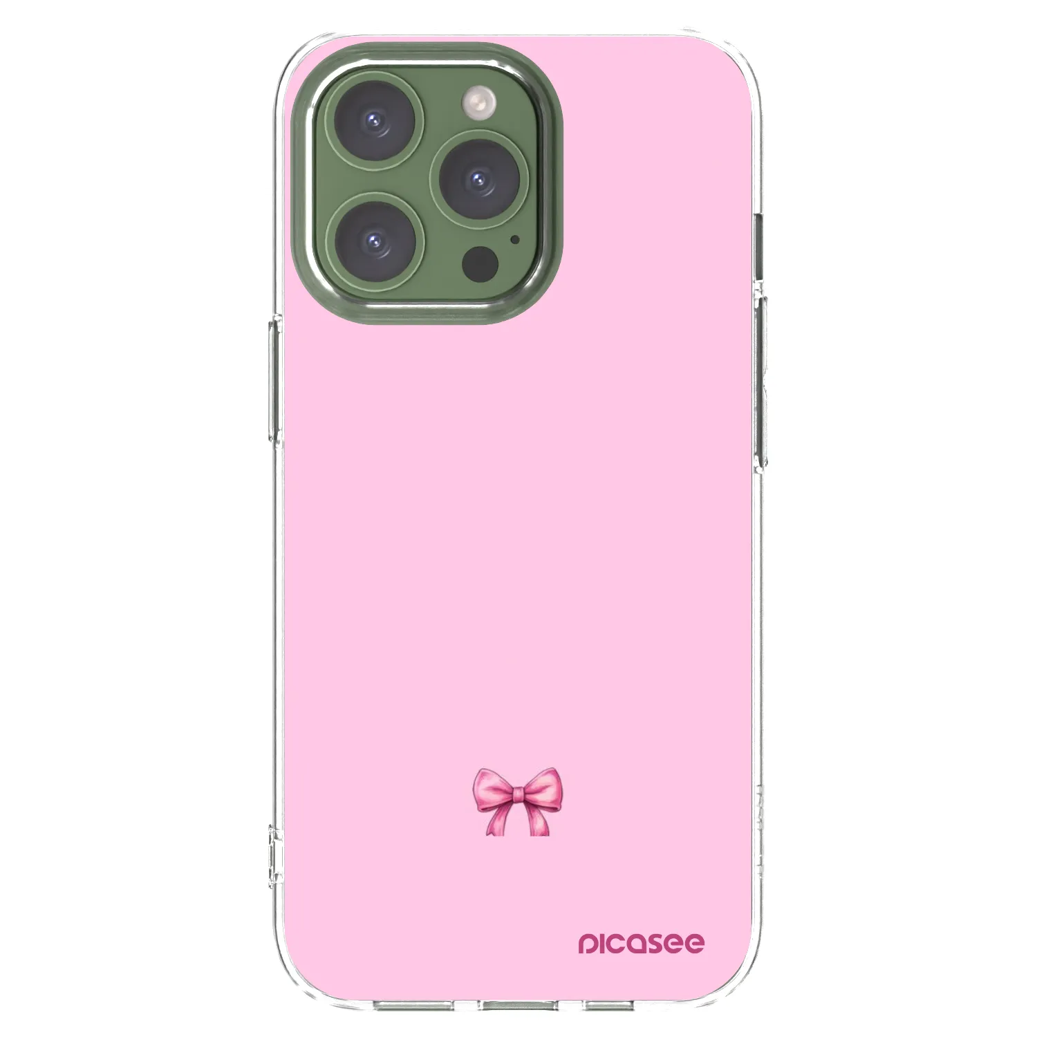 Picasee silikonska prozirna maskica za Apple iPhone 13 Pro - Blush bow