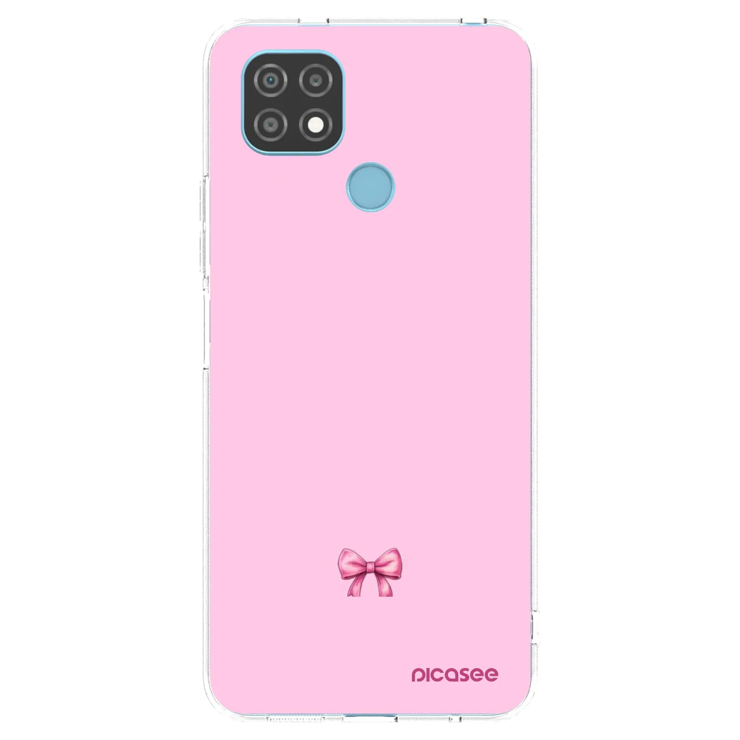 Picasee silikonska prozirna maskica za Realme C21 - Blush bow