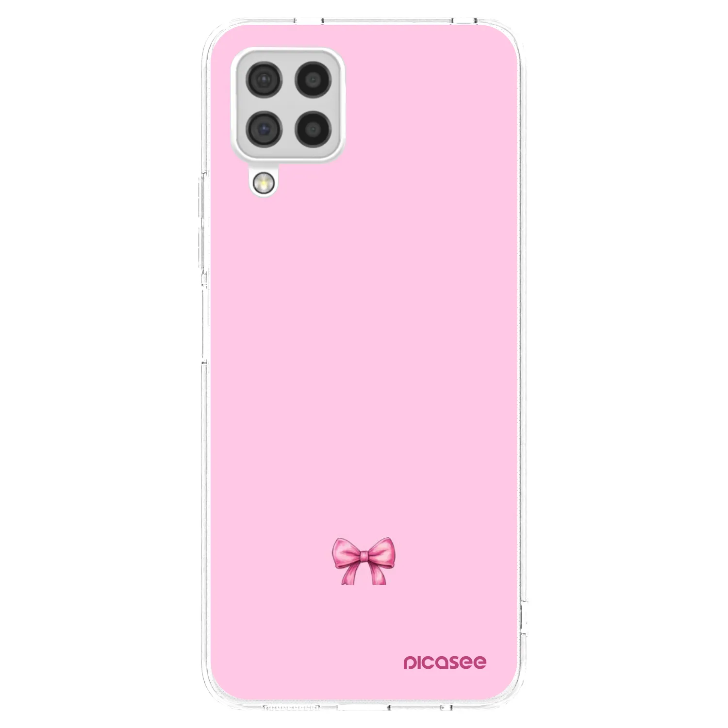 Picasee silikonska prozirna maskica za Samsung Galaxy A22 A225F 4G - Blush bow