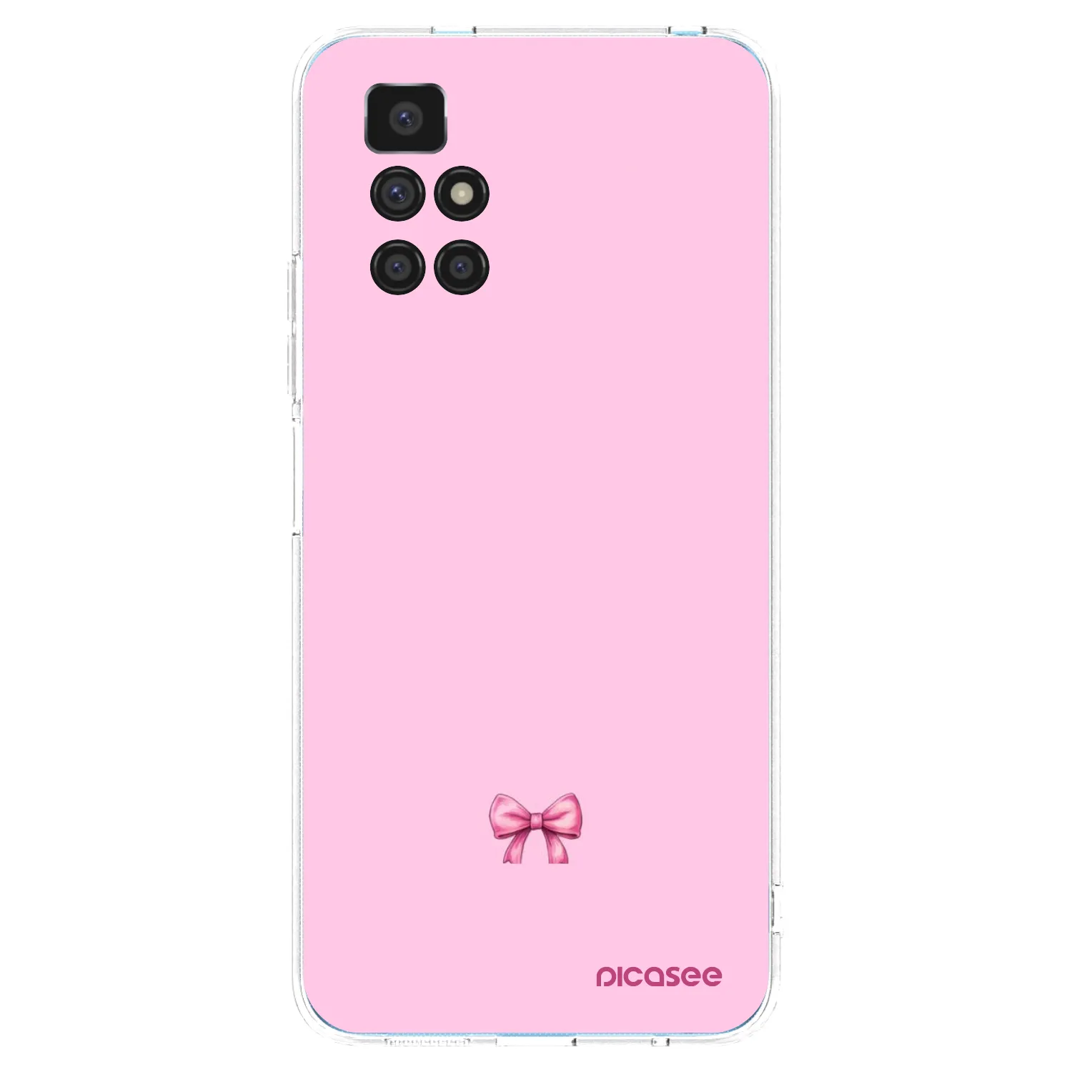 Picasee silikonska prozirna maskica za Xiaomi Redmi 10 - Blush bow