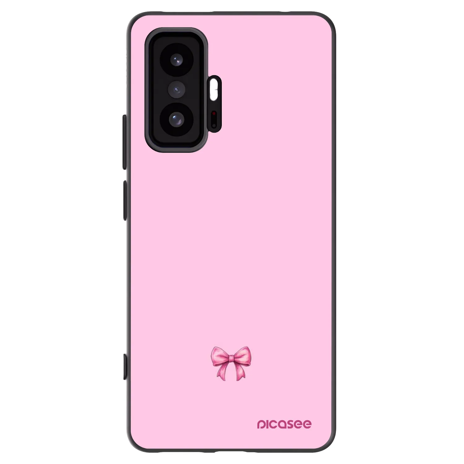 Picasee crna silikonska maskica za Xiaomi 11T Pro - Blush bow