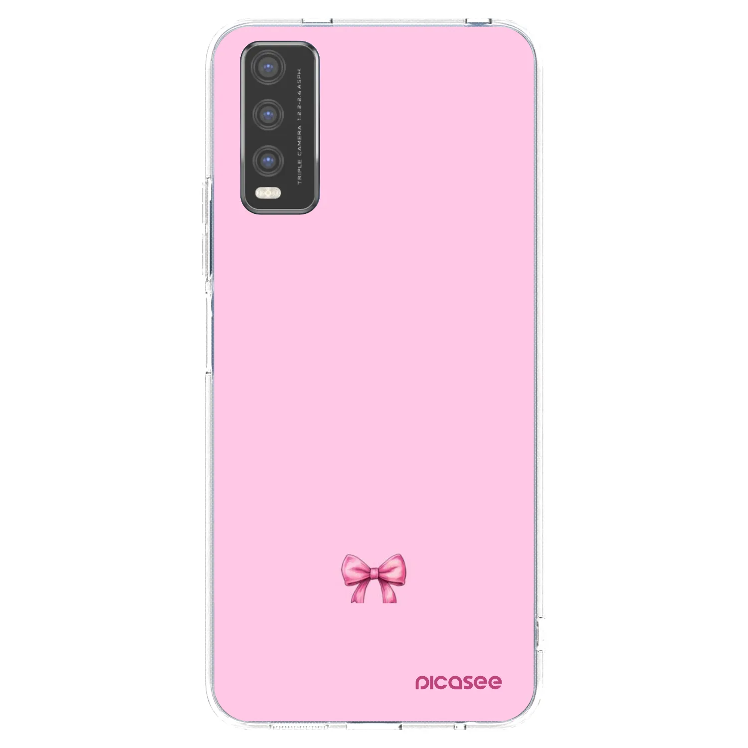 Picasee silikonska prozirna maskica za Vivo Y20s - Blush bow