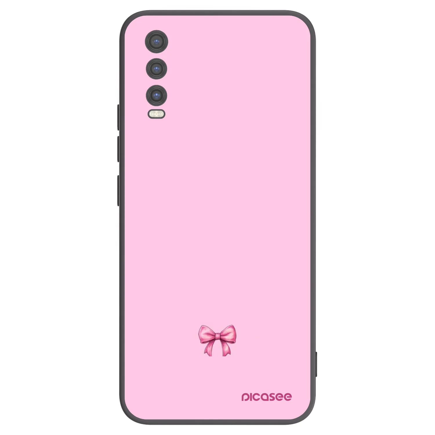 Picasee crna silikonska maskica za Vivo Y20s - Blush bow