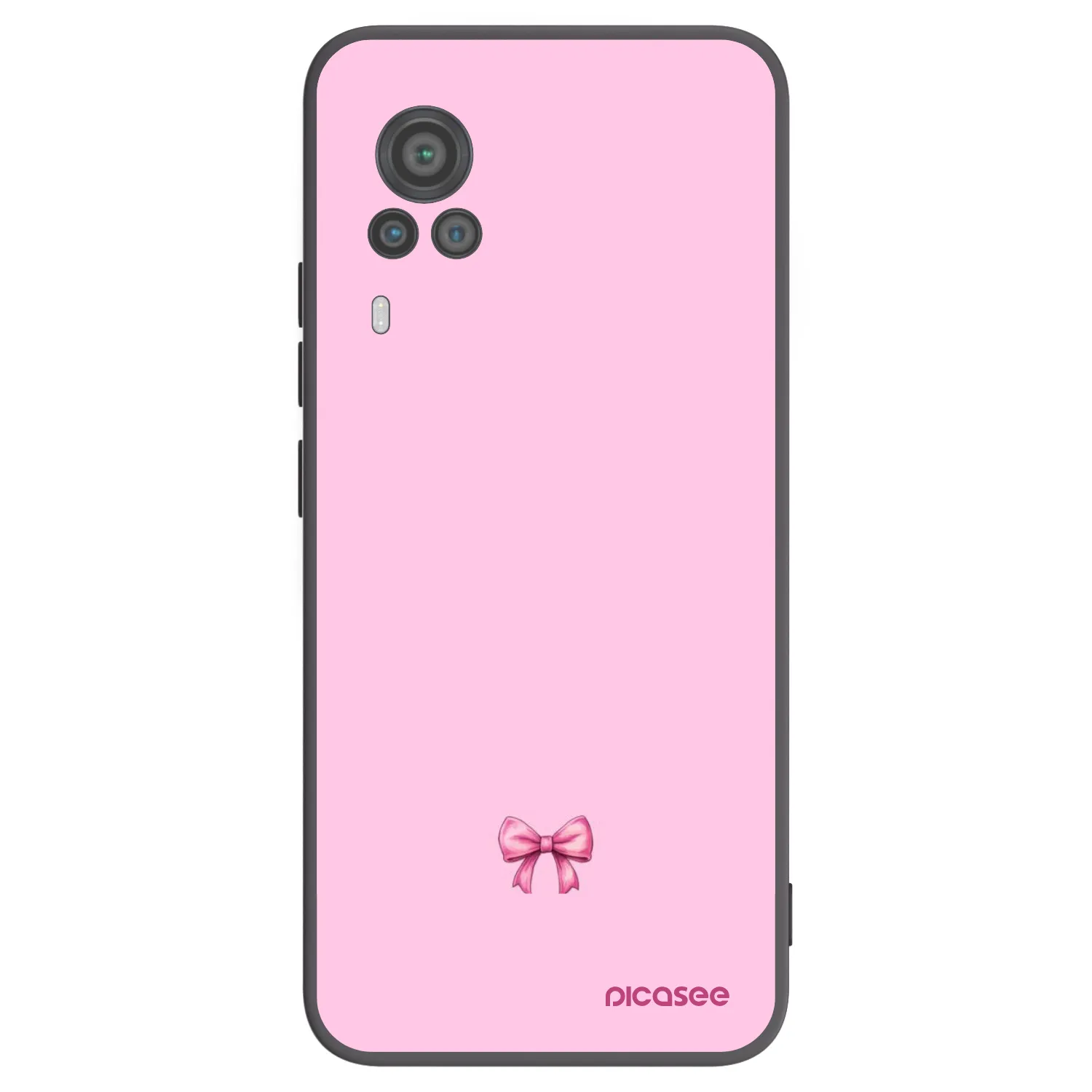 Picasee crna silikonska maskica za Vivo X60 Pro 5G - Blush bow