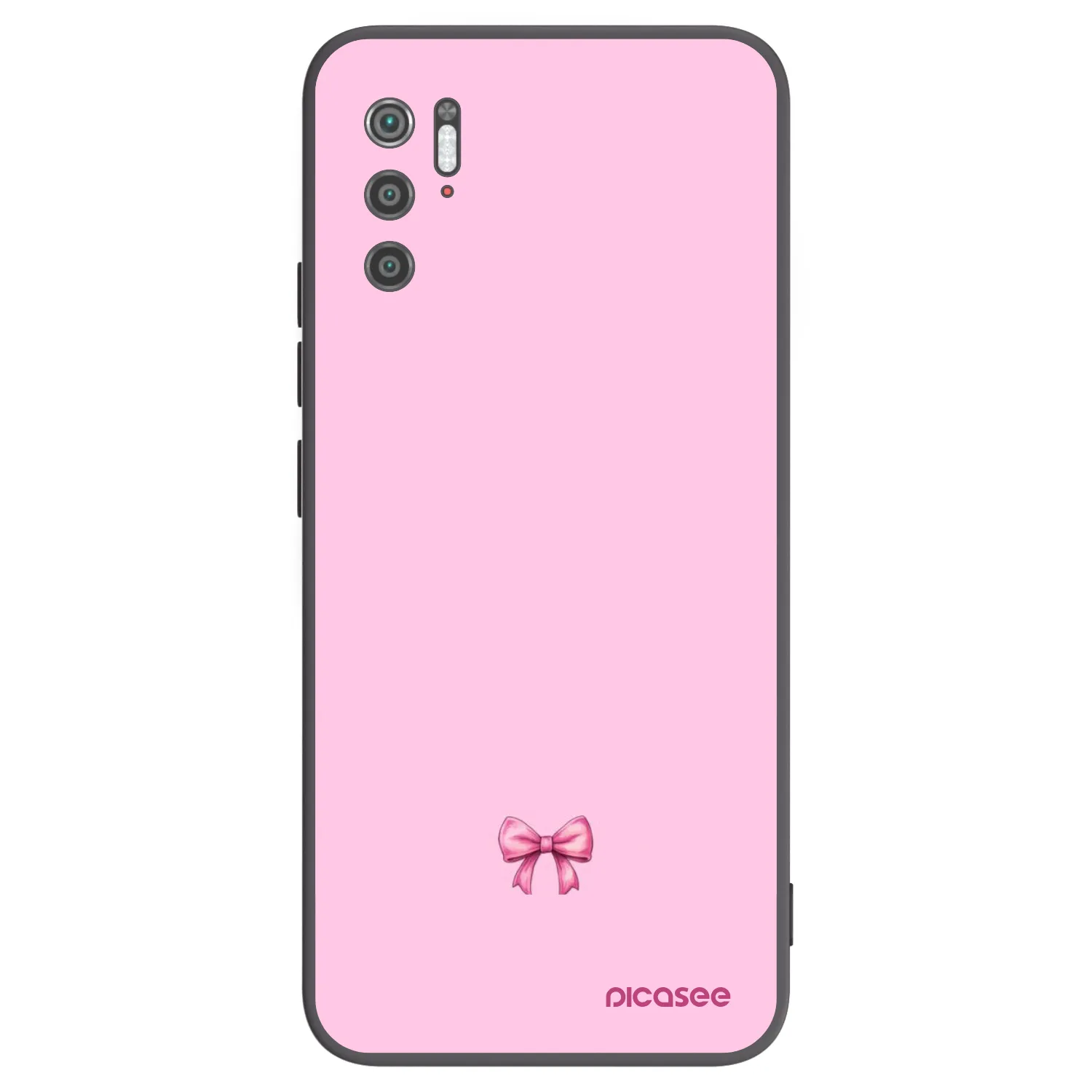 Picasee crna silikonska maskica za Xiaomi Poco M3 Pro 5G - Blush bow