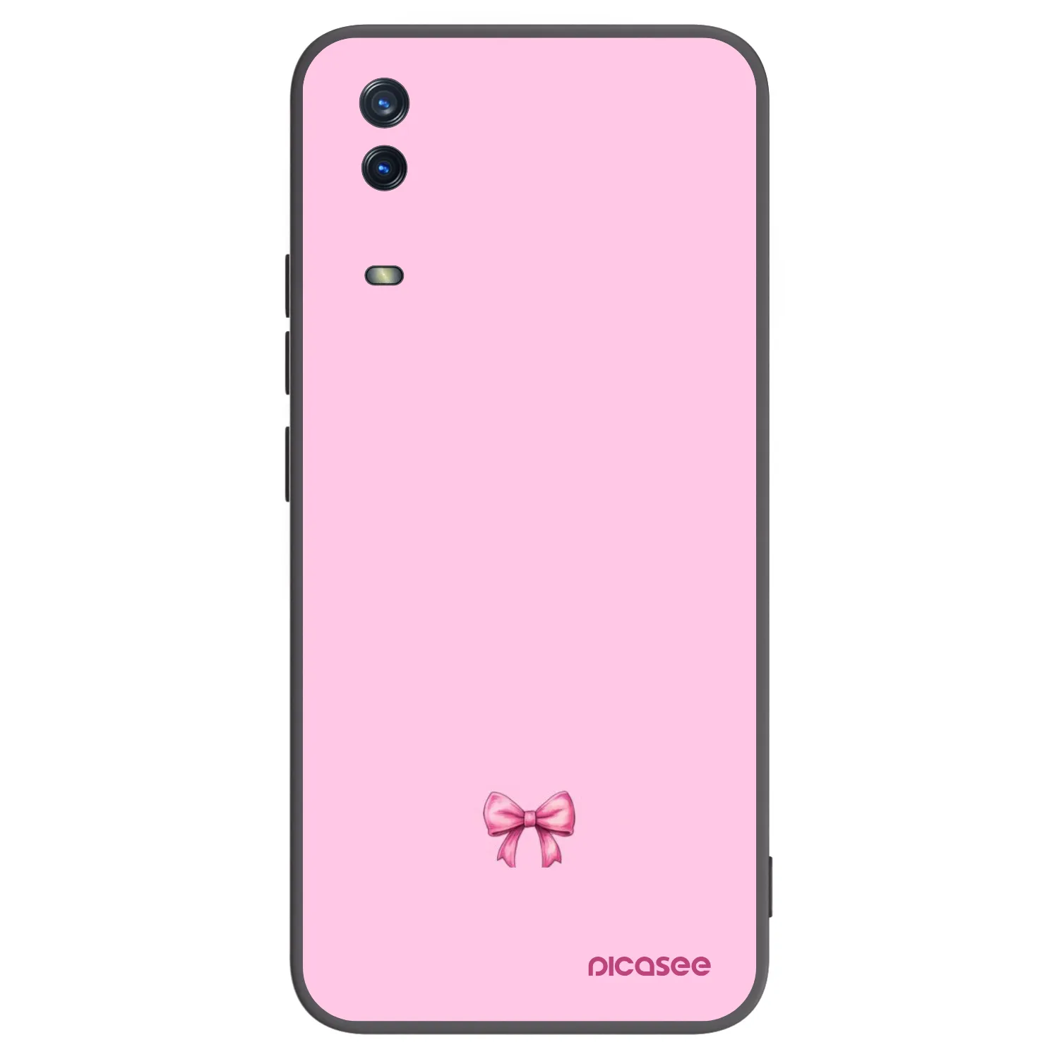 Picasee crna silikonska maskica za Vivo Y11s - Blush bow