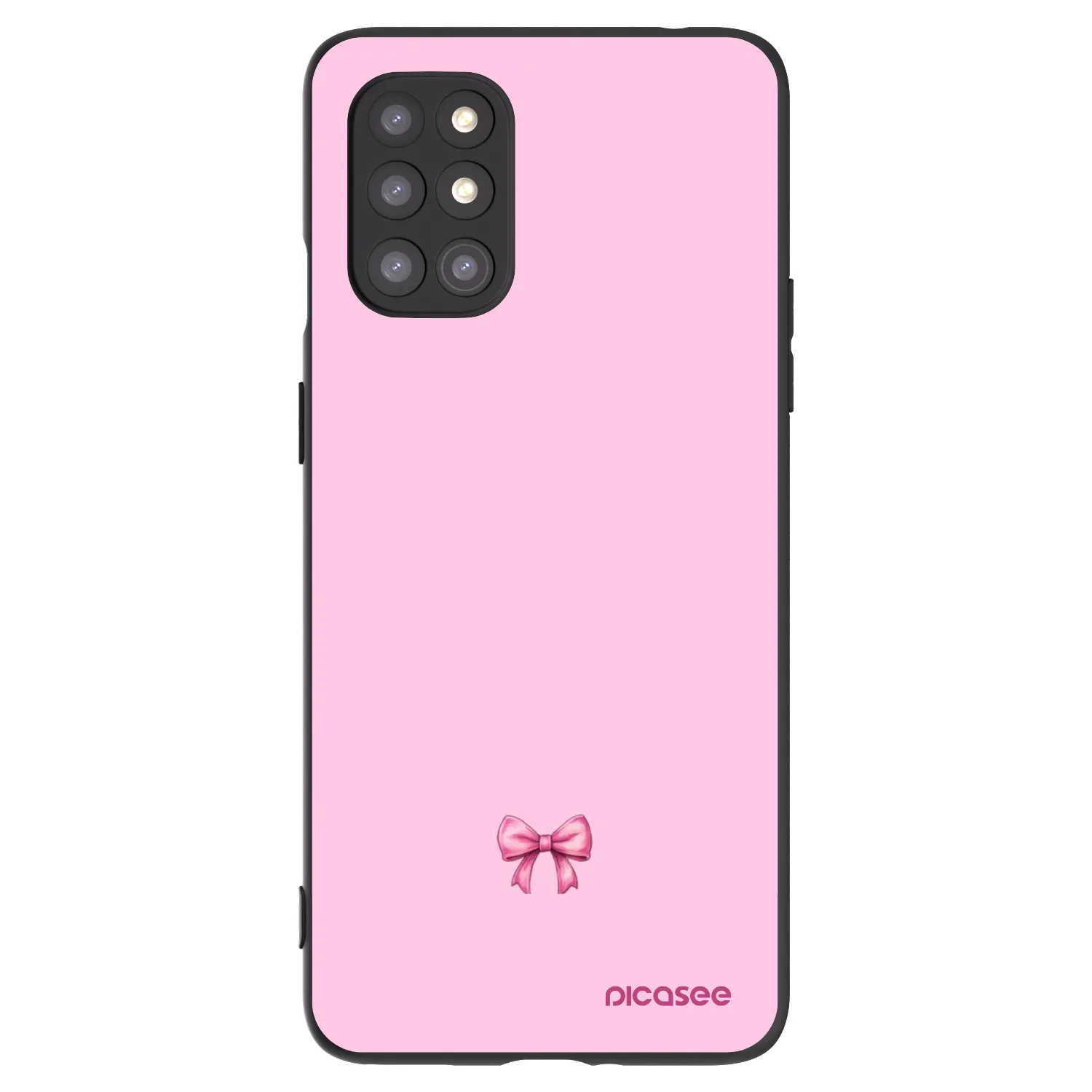 Picasee crna silikonska maskica za OnePlus 8T - Blush bow