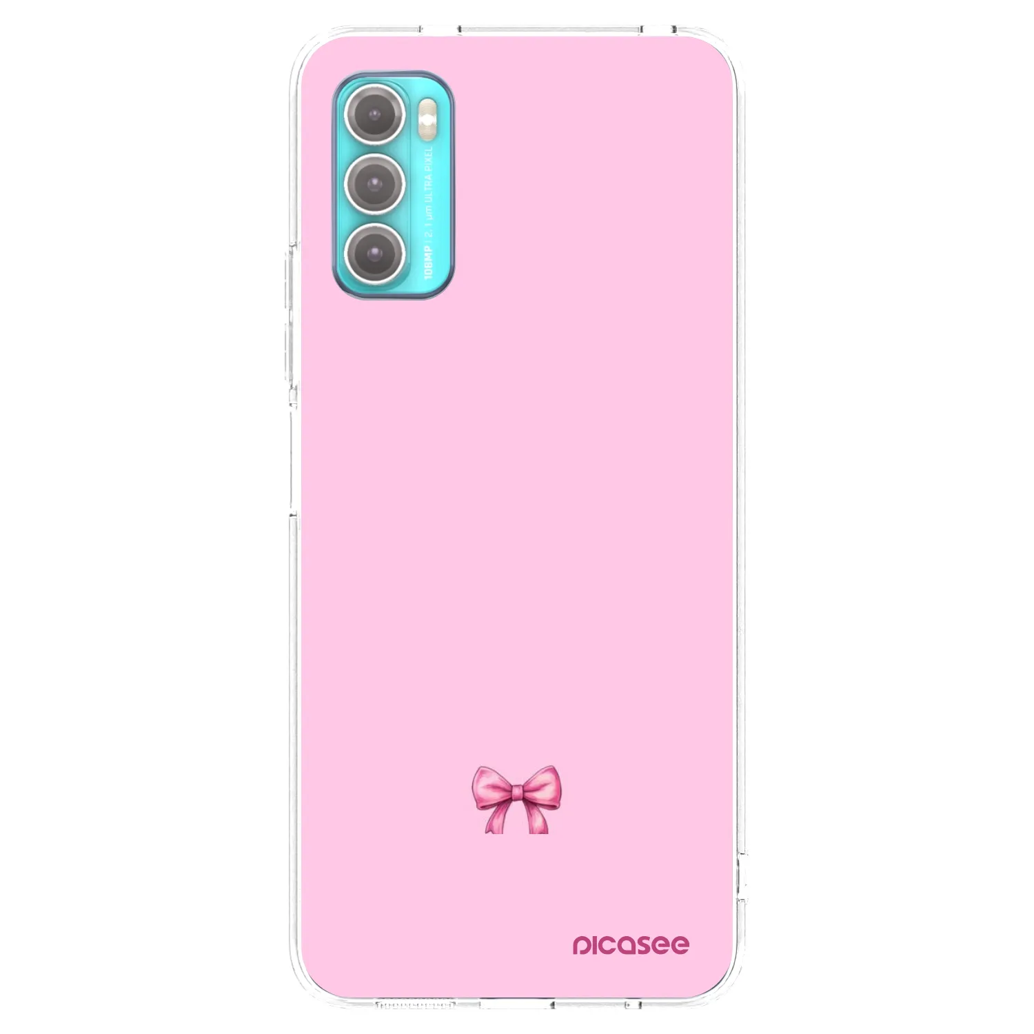 Picasee silikonska prozirna maskica za Motorola Moto G60 - Blush bow