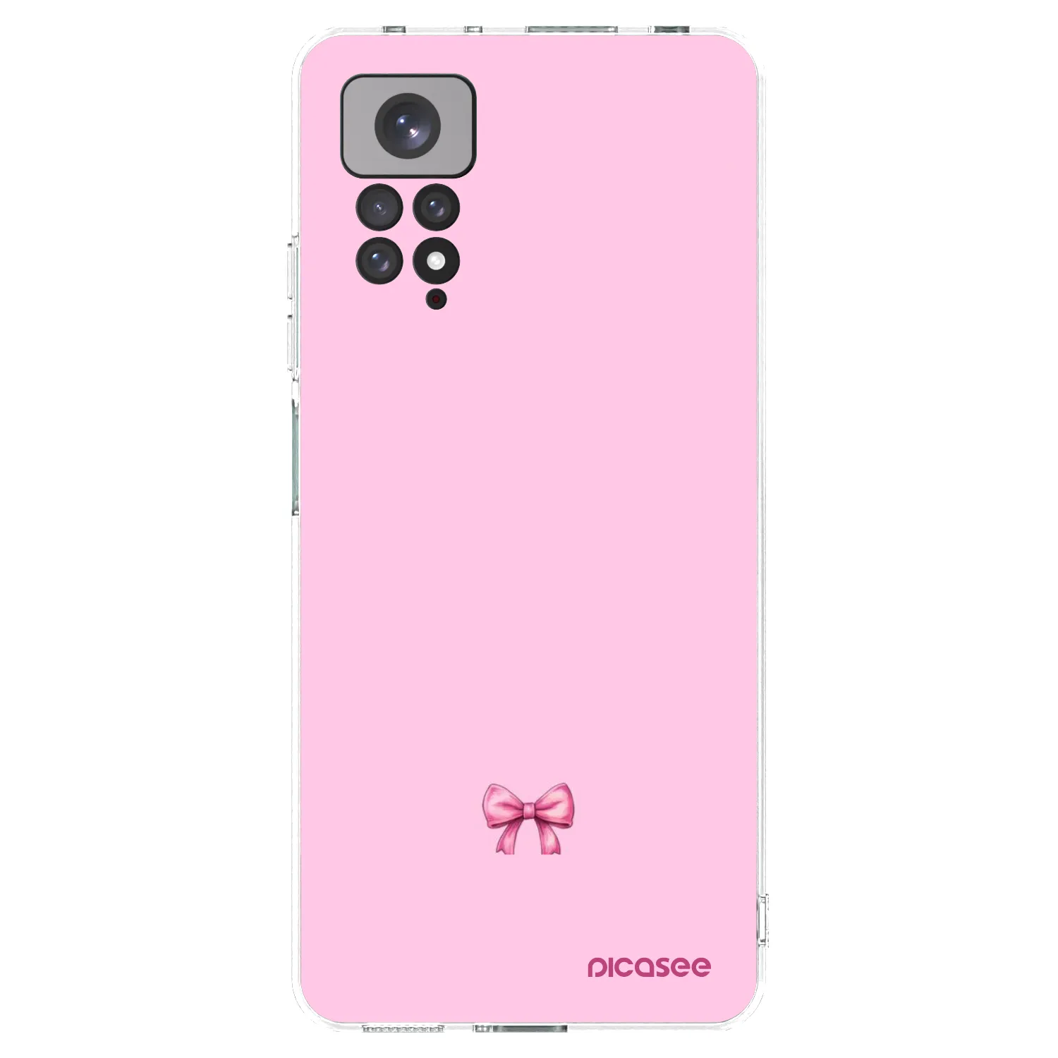 Picasee silikonska prozirna maskica za Xiaomi Redmi Note 11S 4G - Blush bow