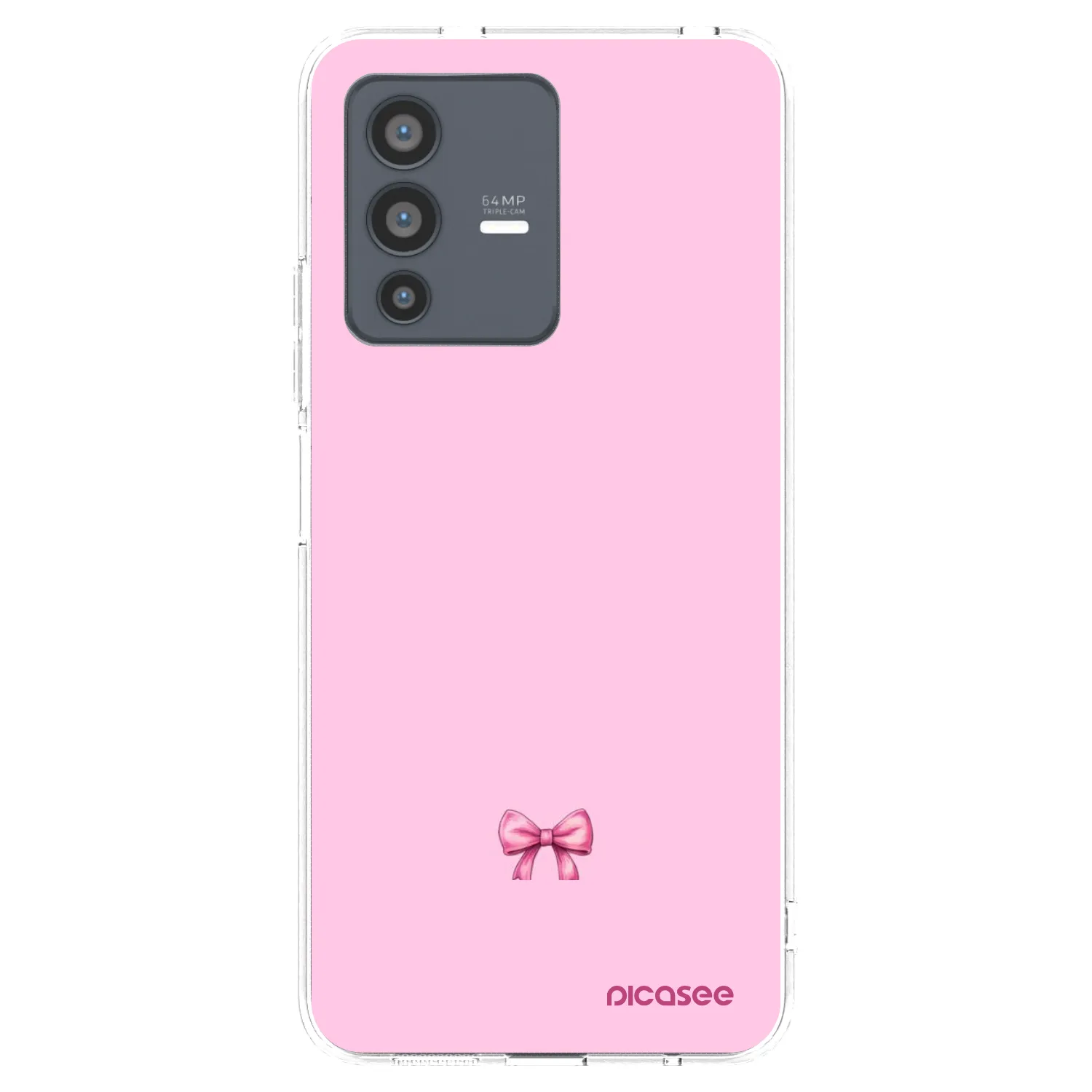 Picasee silikonska prozirna maskica za Vivo V23 5G - Blush bow