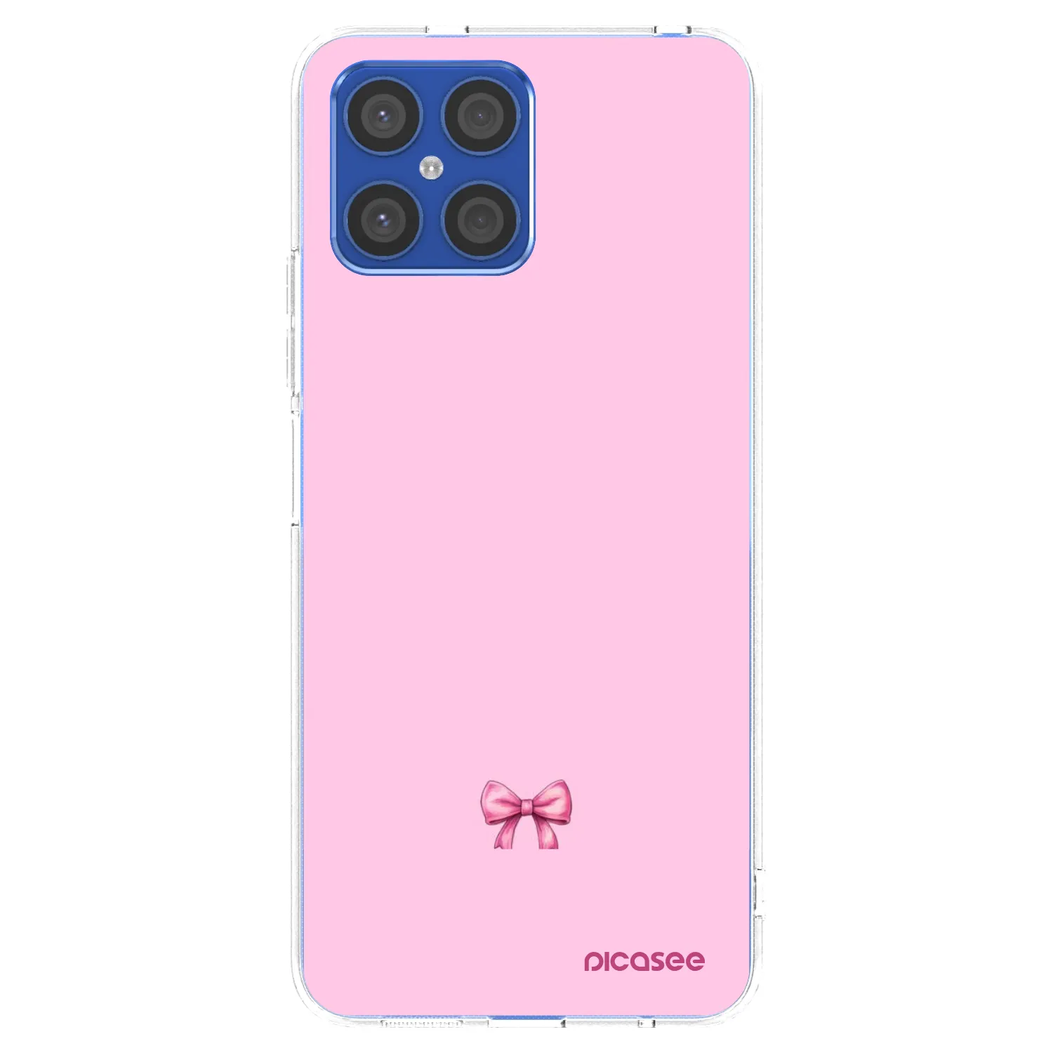 Picasee silikonska prozirna maskica za Honor X8 4G - Blush bow