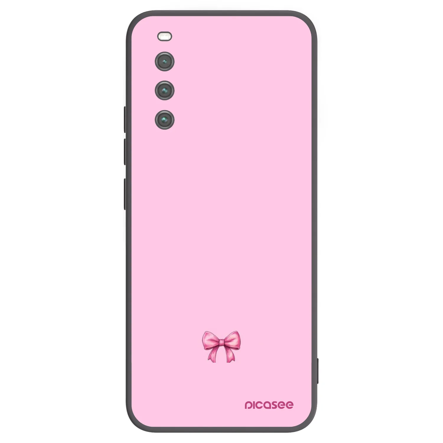 Picasee crna silikonska maskica za Sony Xperia 10 IV 5G - Blush bow