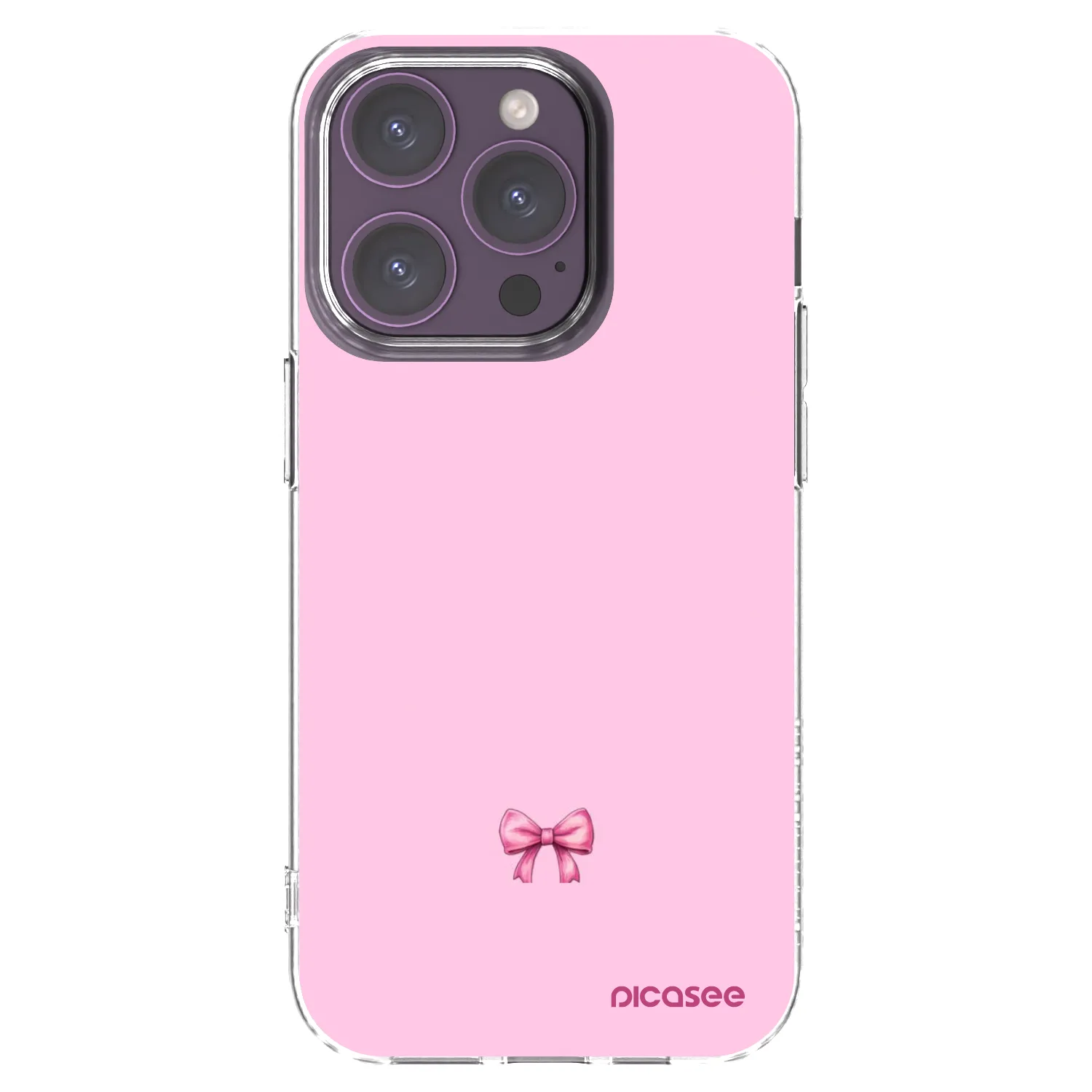 Picasee silikonska prozirna maskica za Apple iPhone 14 Pro - Blush bow