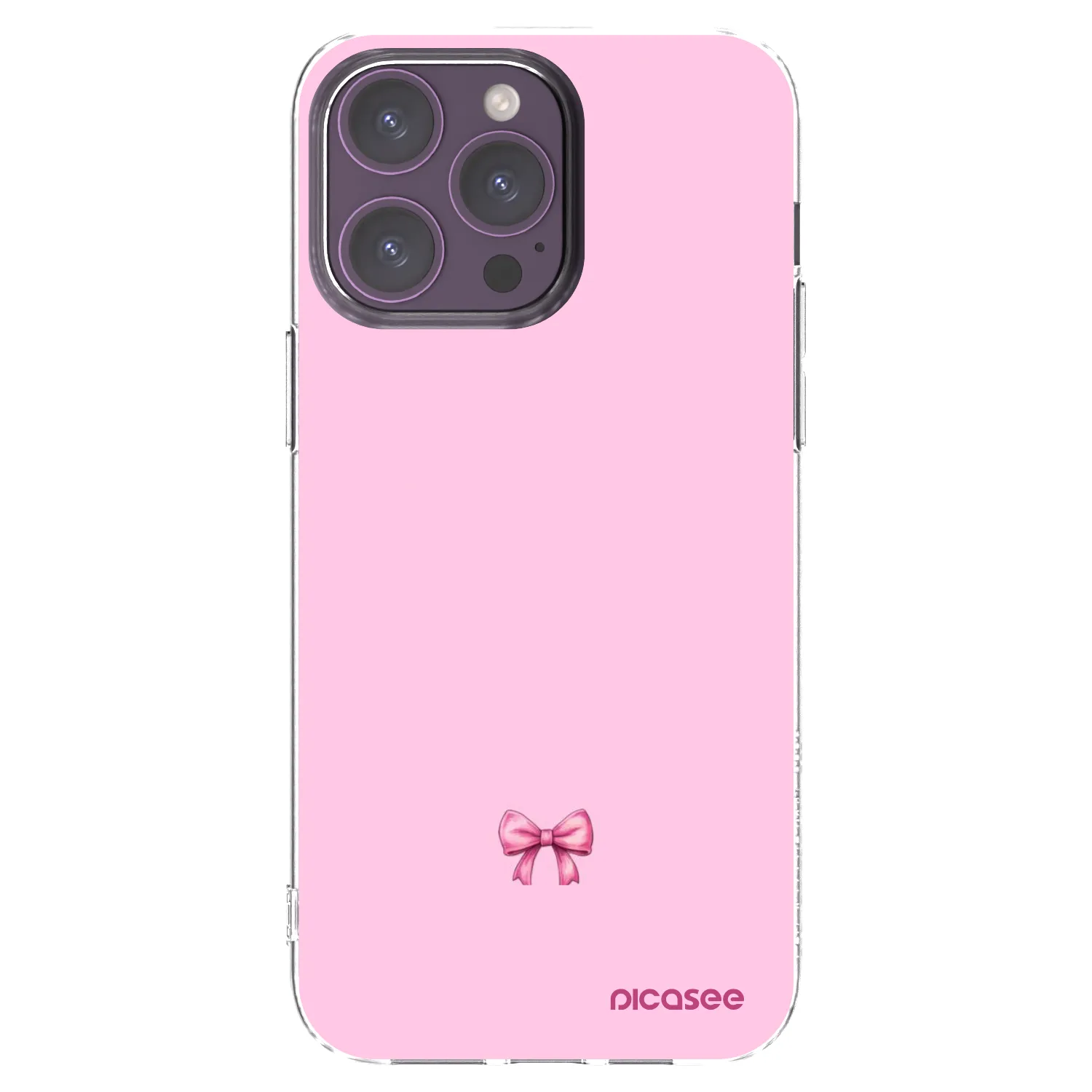 Picasee silikonska prozirna maskica za Apple iPhone 14 Pro Max - Blush bow
