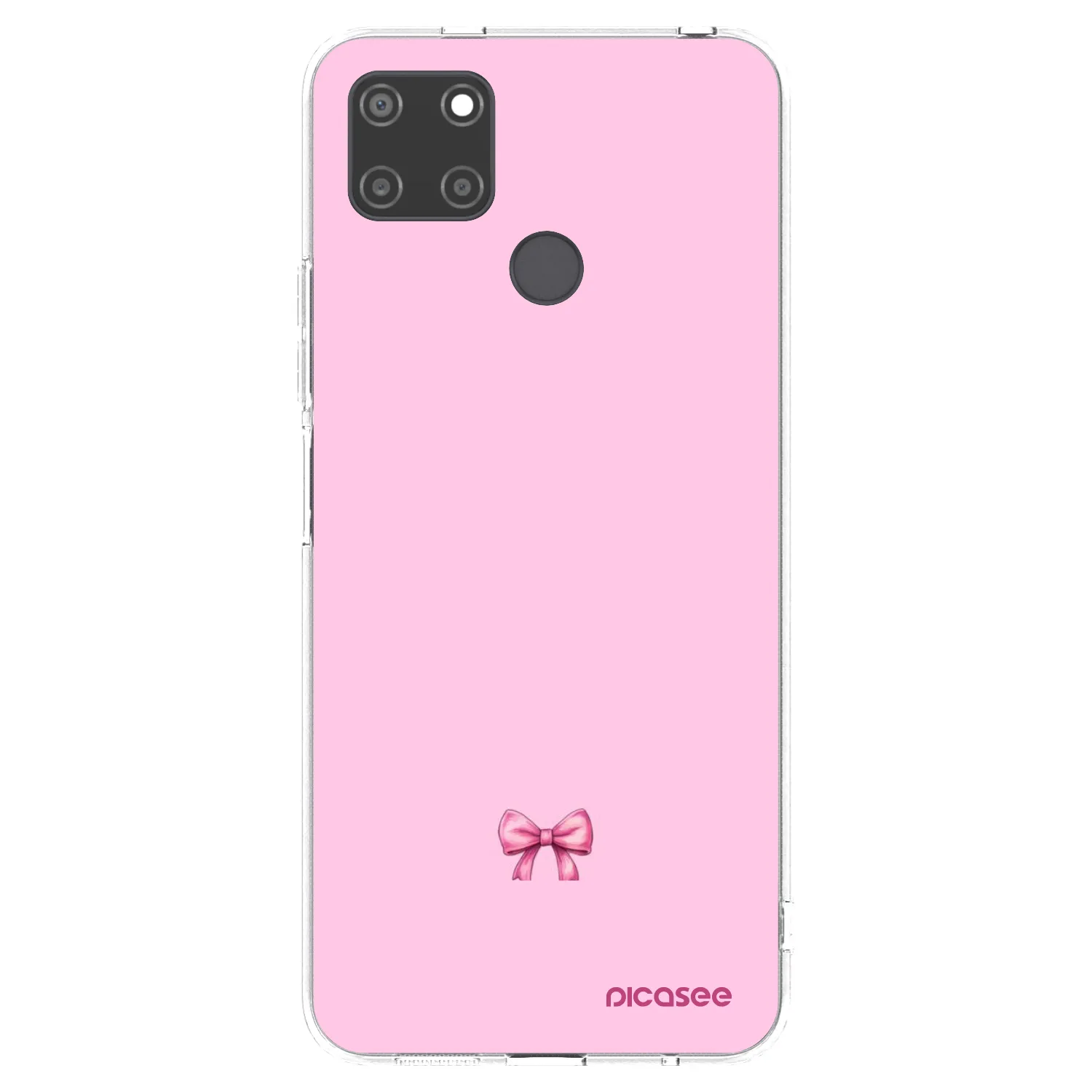 Picasee silikonska prozirna maskica za Realme C21Y - Blush bow