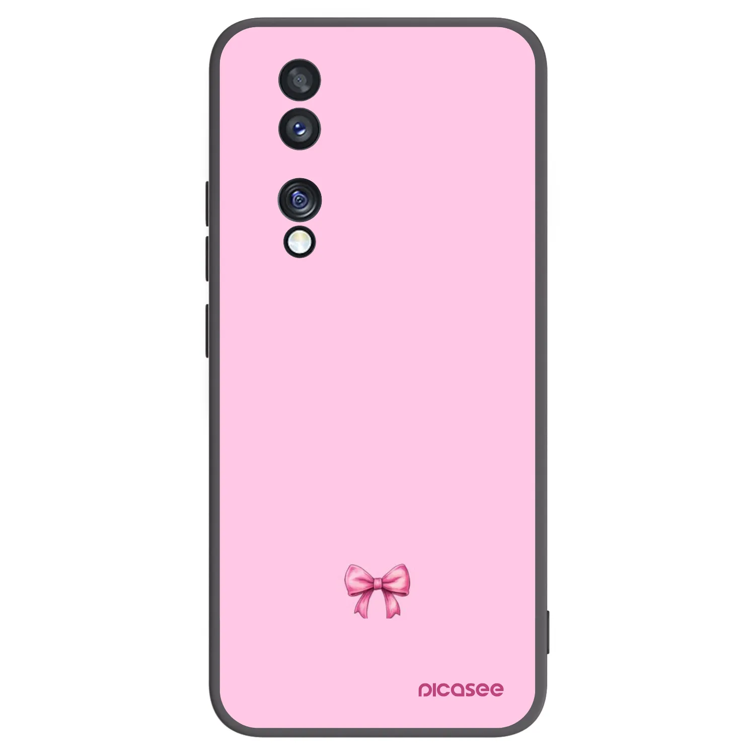 Picasee crna silikonska maskica za Honor 70 - Blush bow
