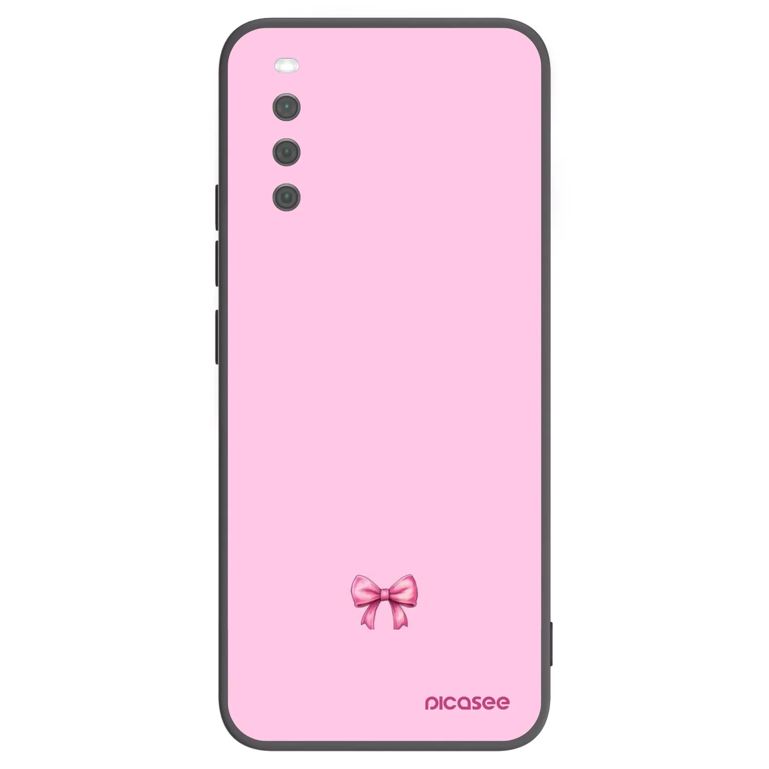 Picasee crna silikonska maskica za Sony Xperia 10 III - Blush bow