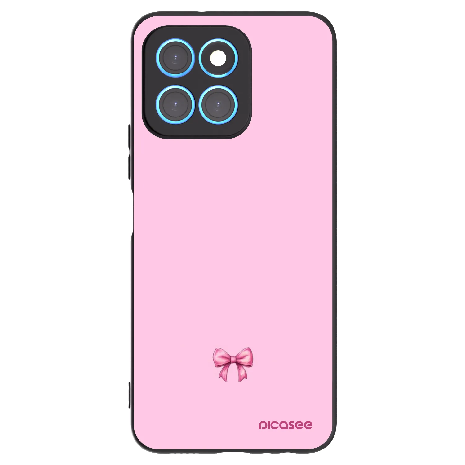 Picasee crna silikonska maskica za Honor X6 - Blush bow