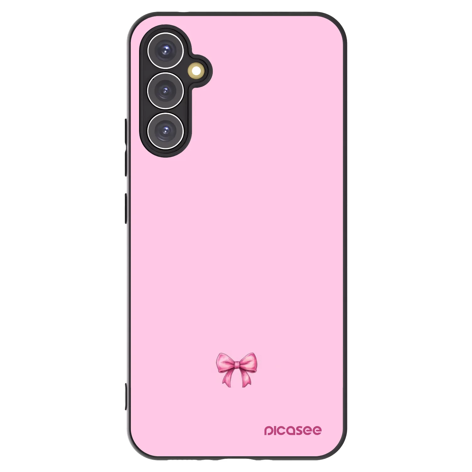 Picasee crna silikonska maskica za Samsung Galaxy A34 5G A346B - Blush bow
