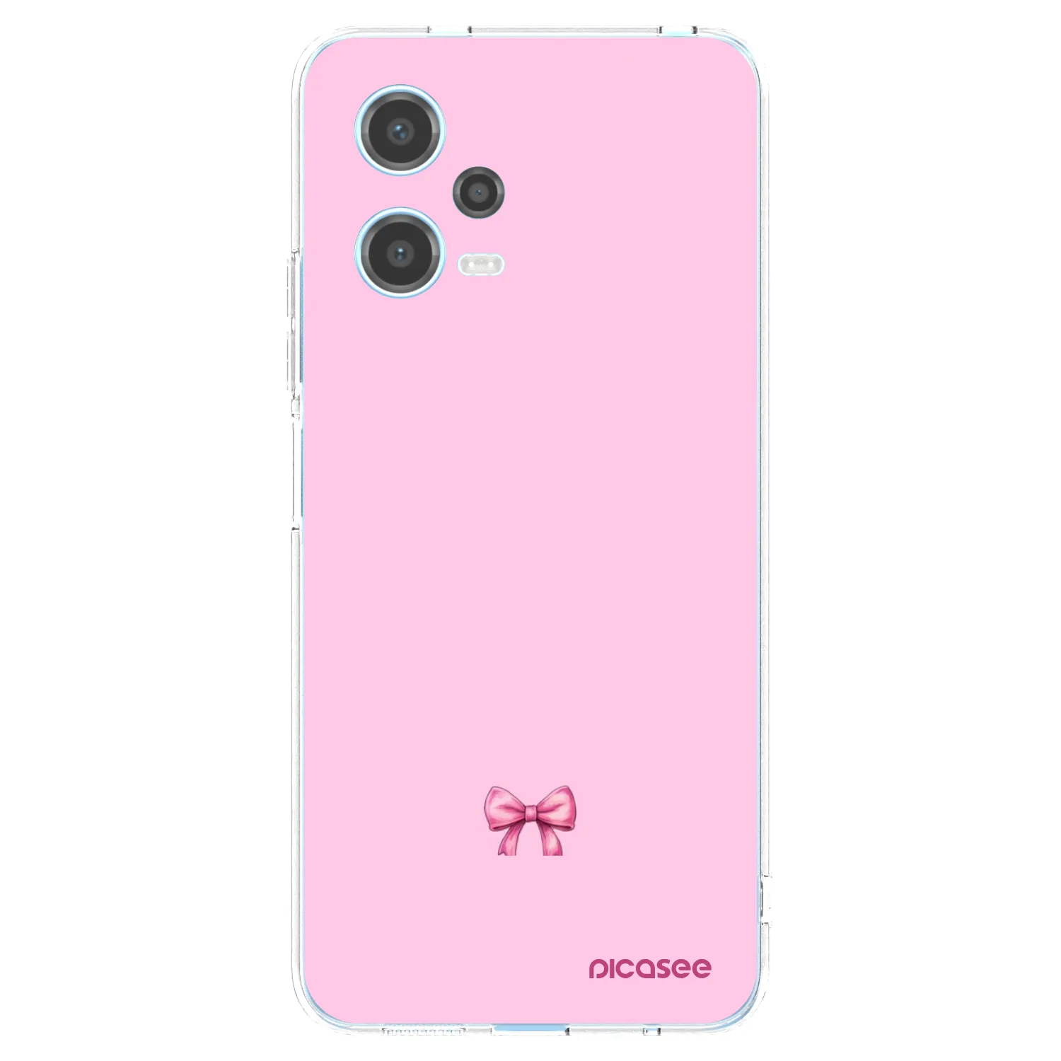 Picasee silikonska prozirna maskica za Xiaomi Redmi Note 12 5G - Blush bow
