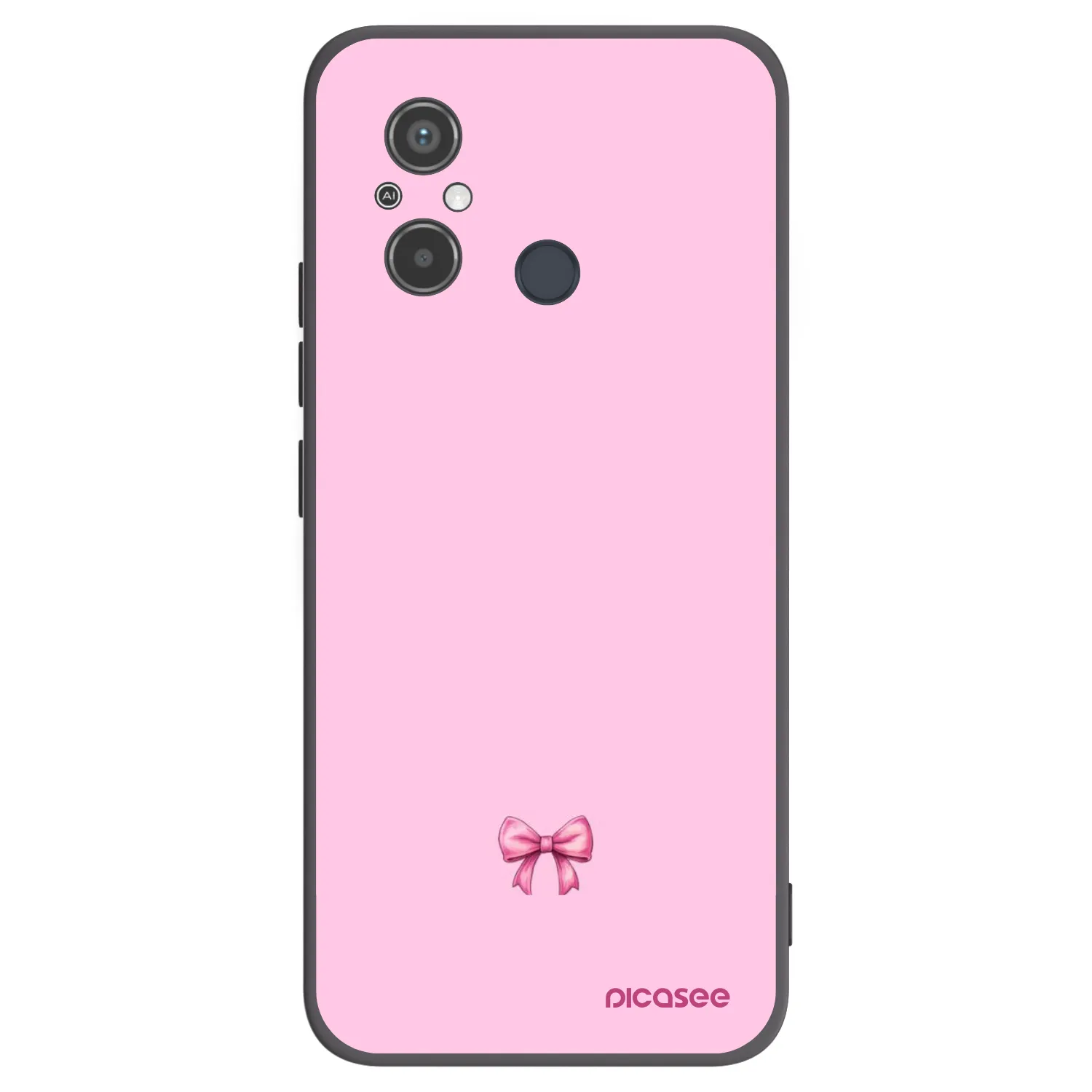 Picasee crna silikonska maskica za Xiaomi Redmi 12C - Blush bow