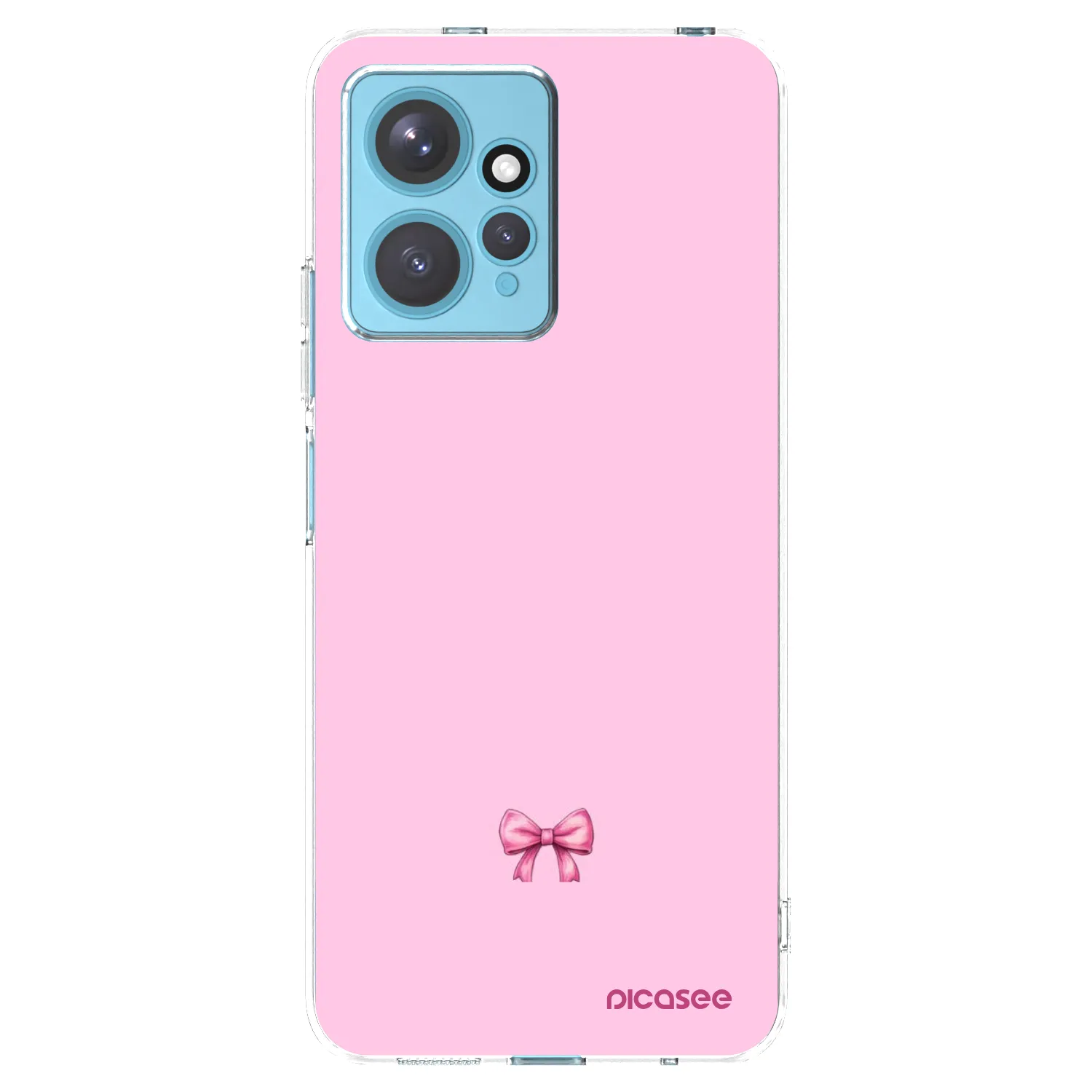 Picasee silikonska prozirna maskica za Xiaomi Redmi Note 12 4G - Blush bow