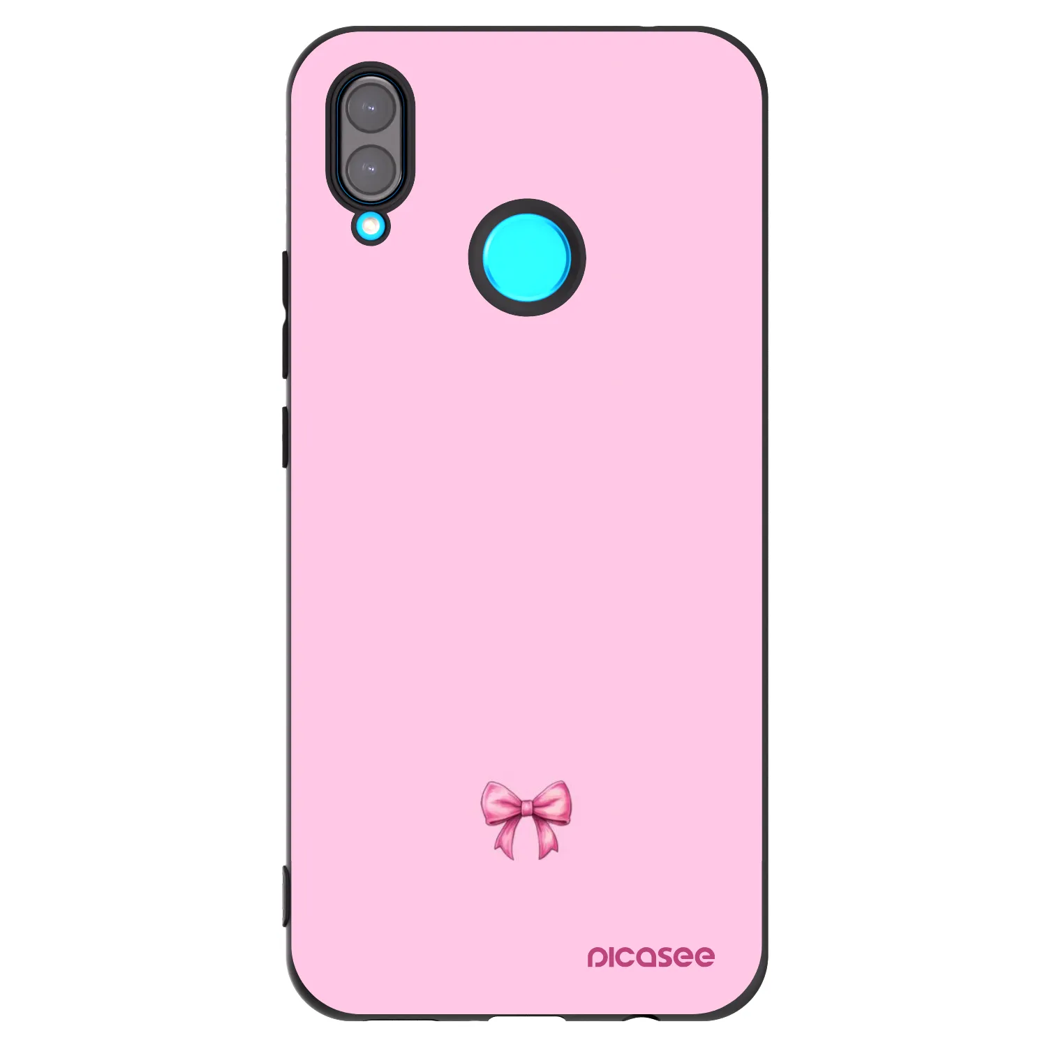Picasee crna silikonska maskica za Huawei Nova 3i - Blush bow