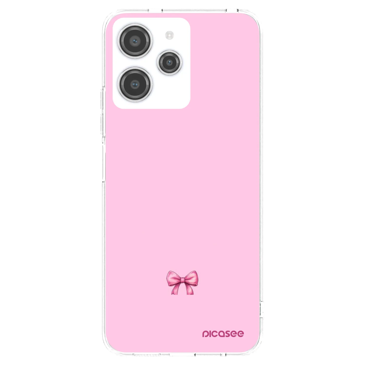 Picasee silikonska prozirna maskica za Xiaomi Redmi 12 4G - Blush bow