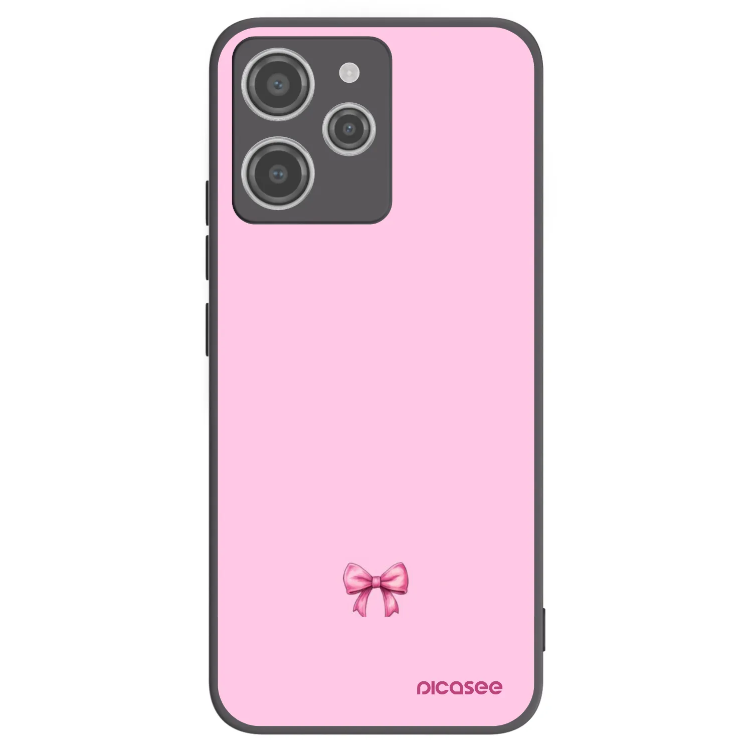Picasee crna silikonska maskica za Xiaomi Redmi 12 4G - Blush bow