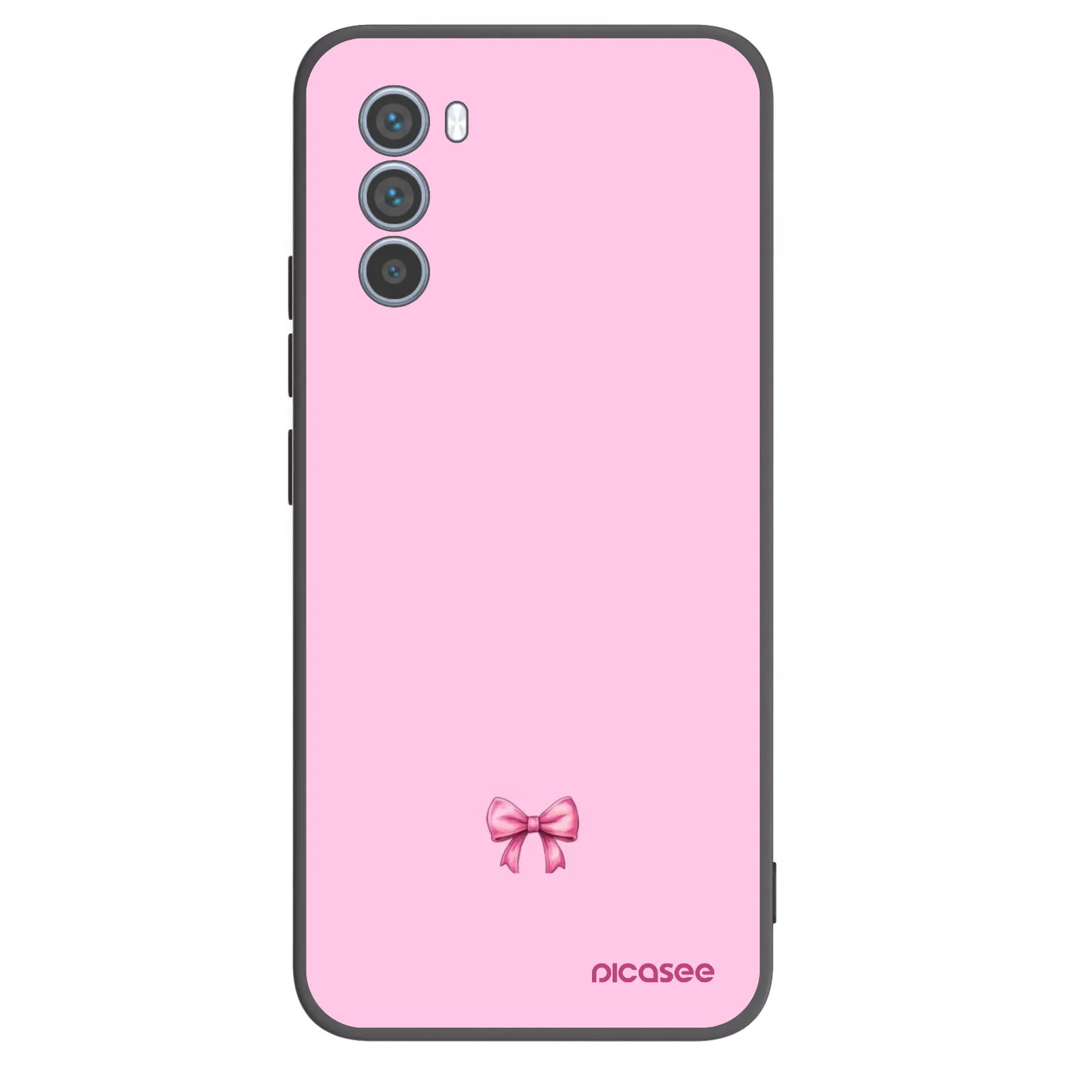 Picasee crna silikonska maskica za Motorola Moto G62 - Blush bow