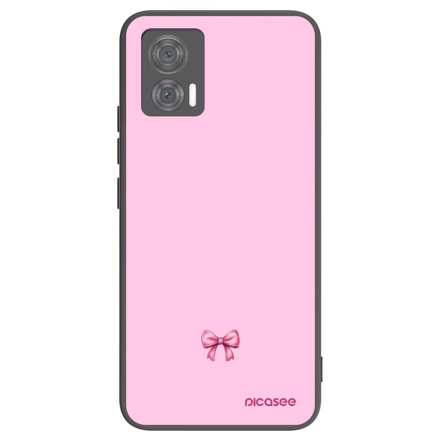 Picasee crna silikonska maskica za Motorola Edge 30 Neo - Blush bow