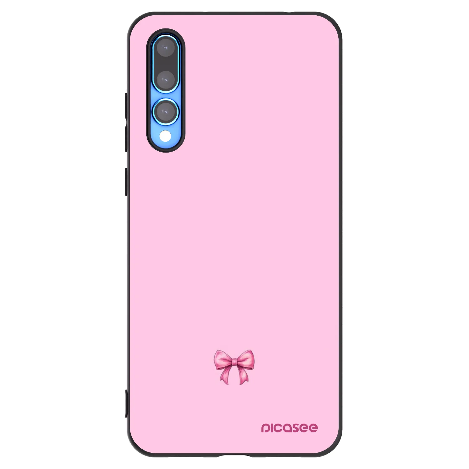 Picasee crna silikonska maskica za Huawei P20 Pro - Blush bow