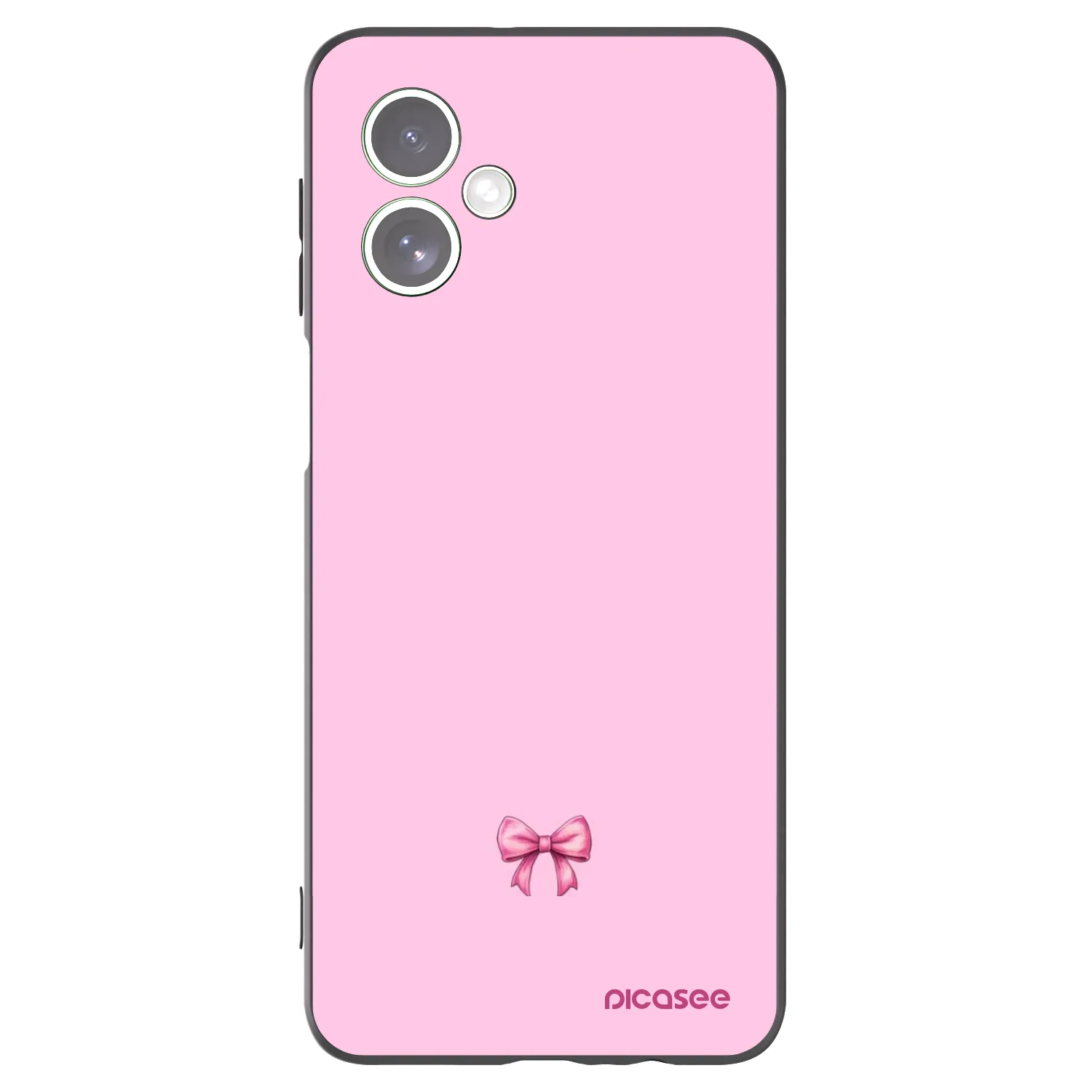 Picasee crna silikonska maskica za Motorola Moto G54 5G - Blush bow
