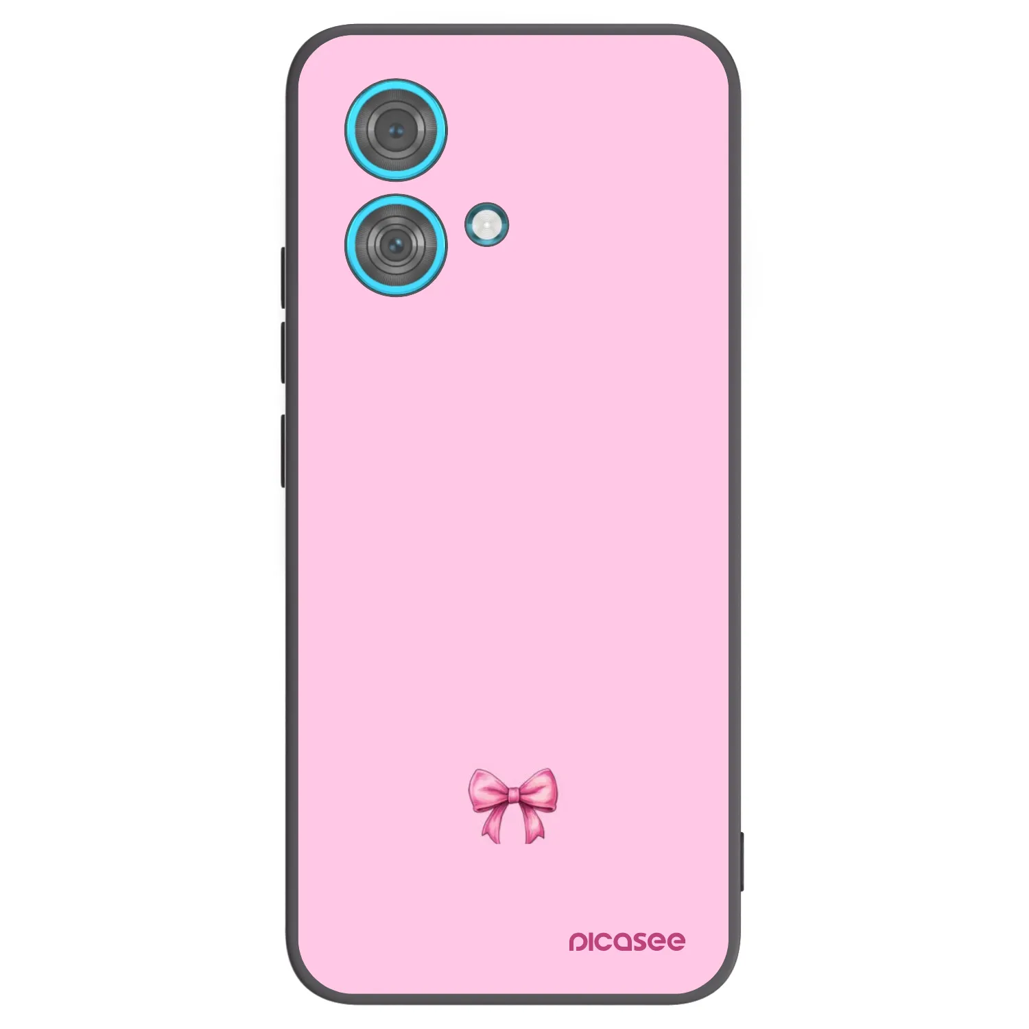 Picasee crna silikonska maskica za Motorola Edge 40 Neo - Blush bow