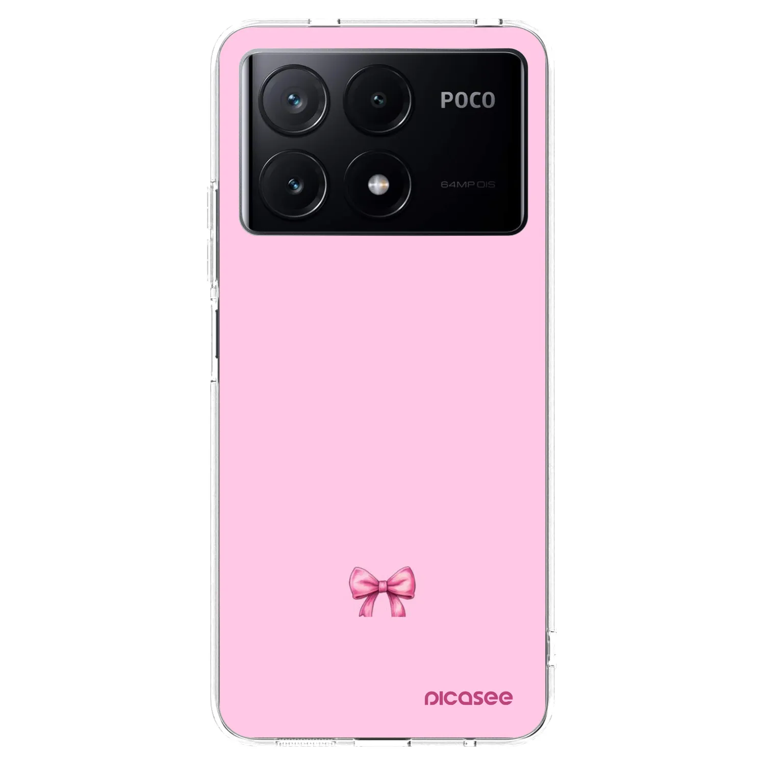 Picasee silikonska prozirna maskica za Xiaomi Poco X6 Pro - Blush bow