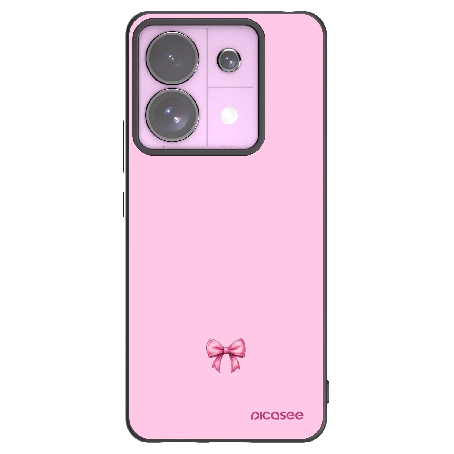 Picasee crna silikonska maskica za Xiaomi Redmi Note 13 Pro 5G - Blush bow