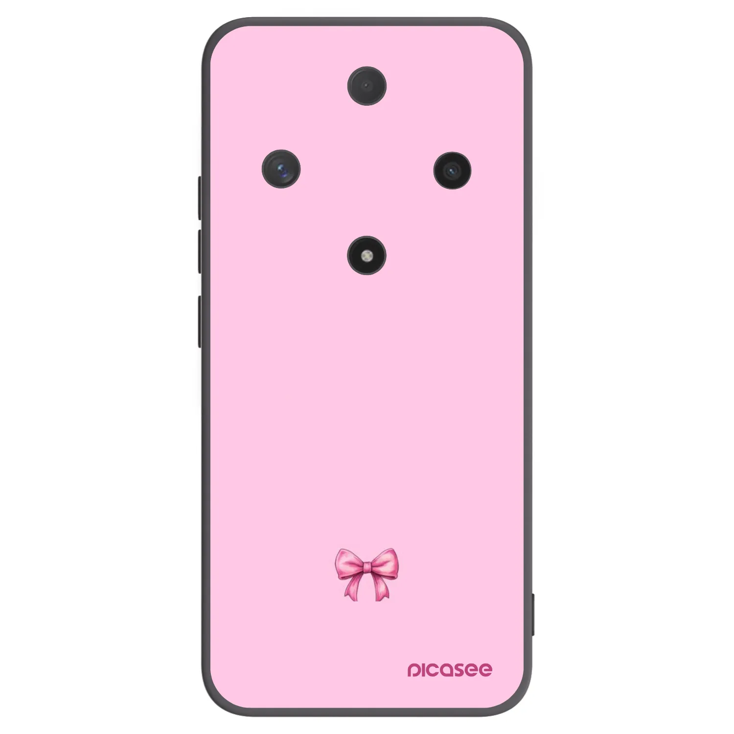 Picasee crna silikonska maskica za Honor Magic6 Lite 5G - Blush bow