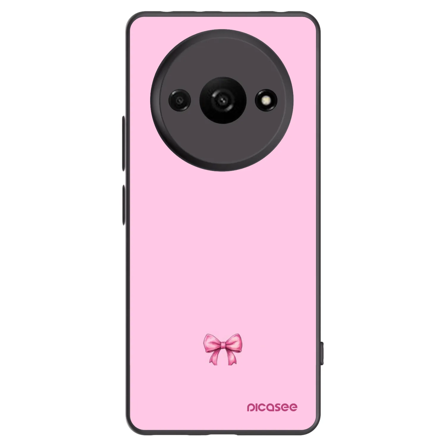 Picasee crna silikonska maskica za Xiaomi Redmi A3 - Blush bow