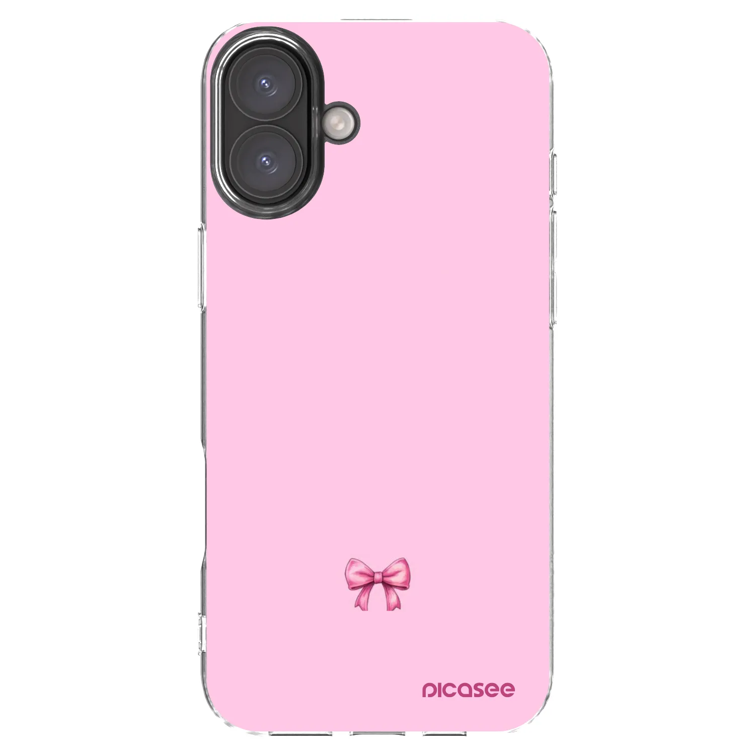 Picasee silikonska prozirna maskica za Apple iPhone 16 Plus - Blush bow
