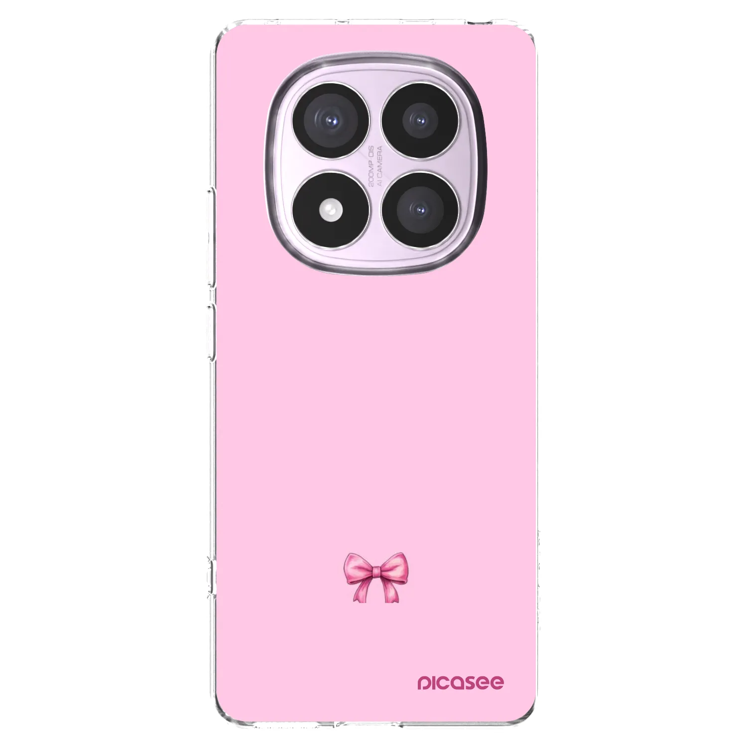 Picasee silikonska prozirna maskica za Xiaomi Redmi Note 14 Pro 5G - Blush bow