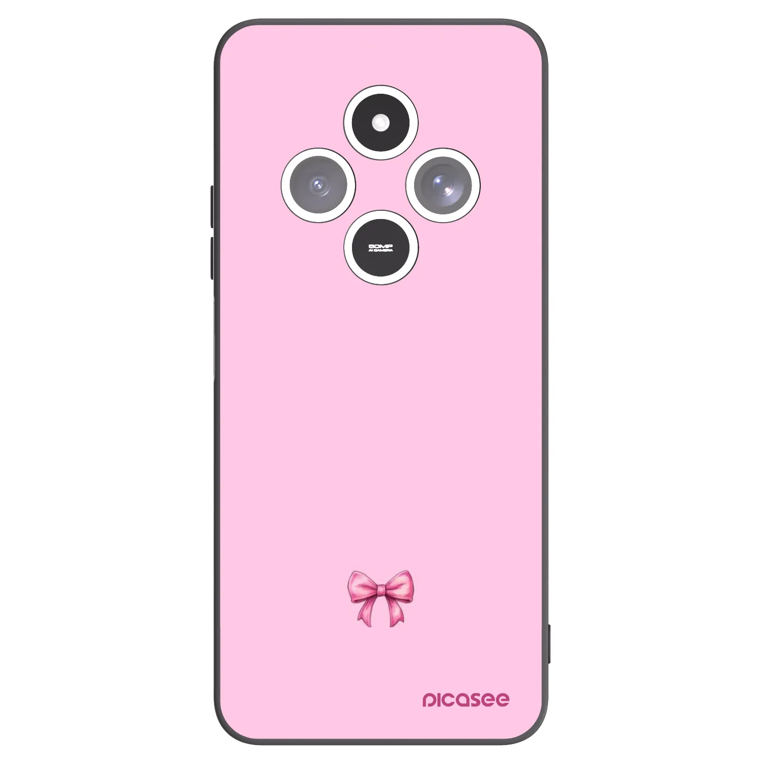Picasee crna silikonska maskica za Xiaomi Redmi 14C - Blush bow