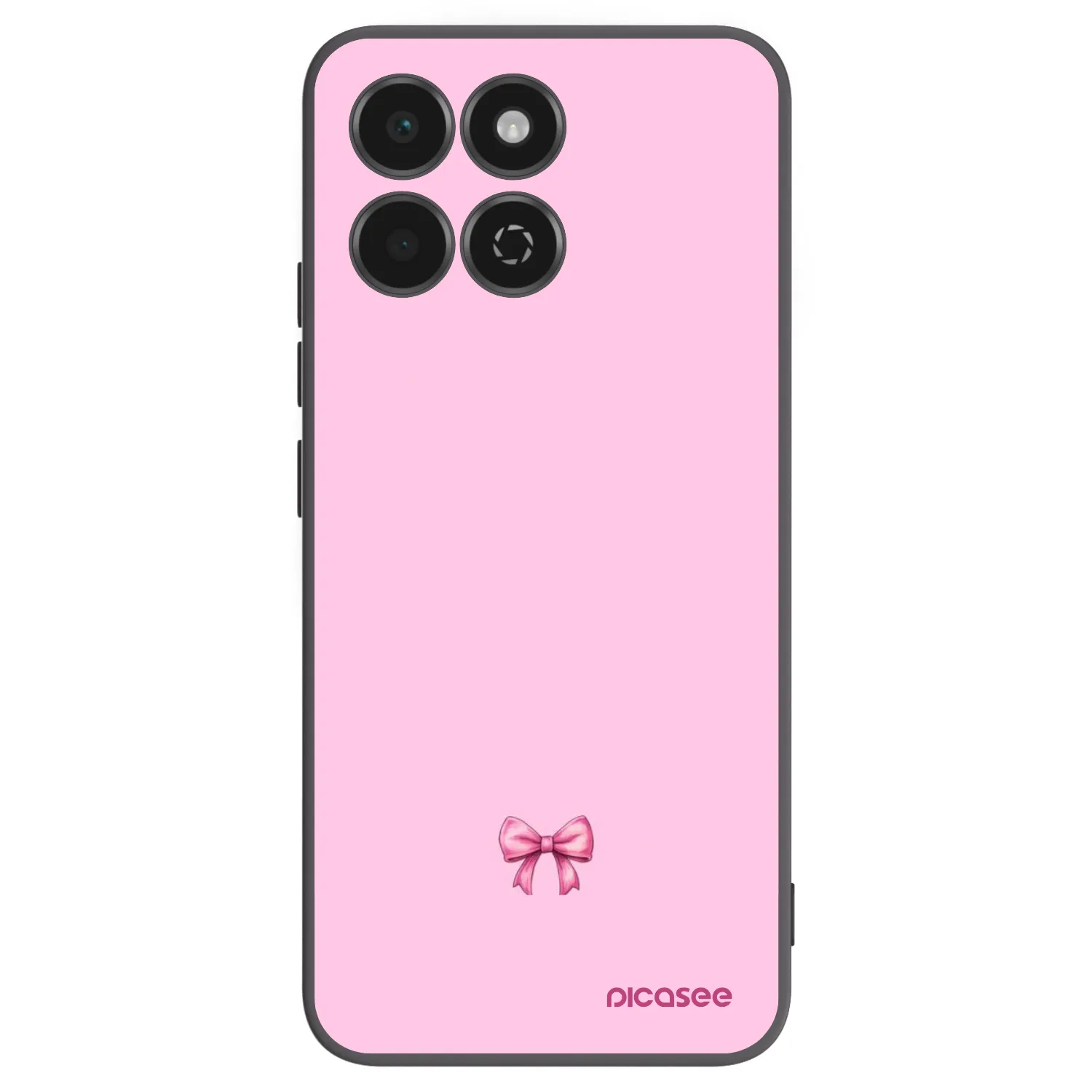 Picasee crna silikonska maskica za Honor 200 Smart 5G - Blush bow