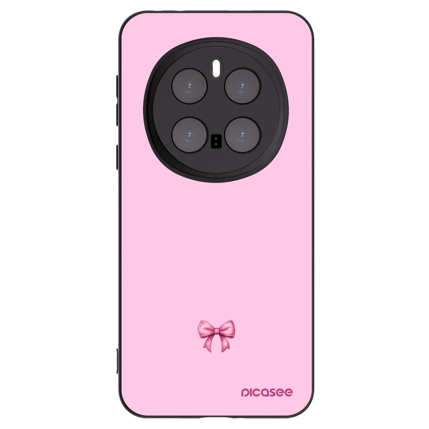 Picasee crna silikonska maskica za Honor Magic7 Pro 5G - Blush bow