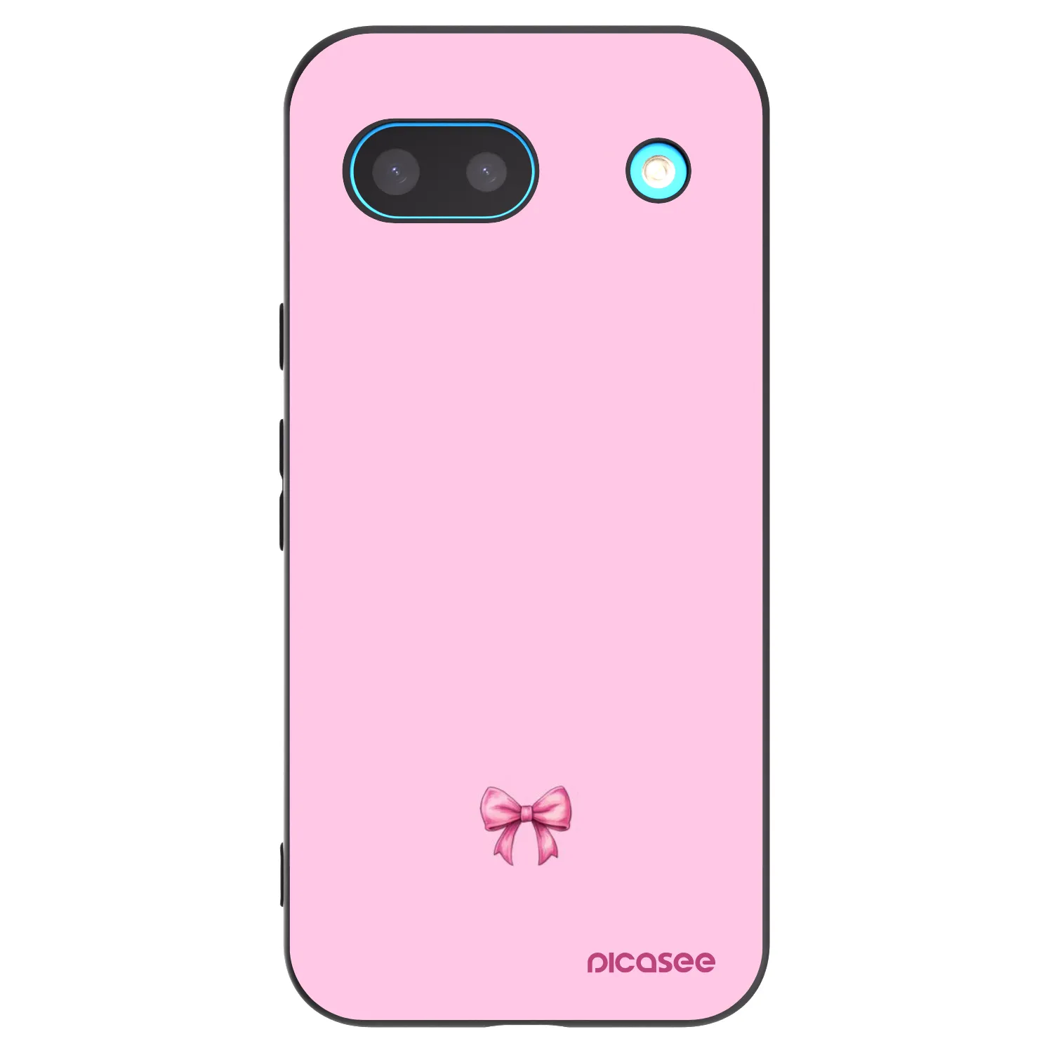 Picasee crna silikonska maskica za Google Pixel 8 - Blush bow