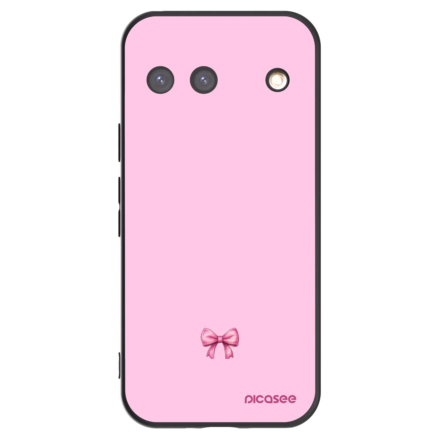 Picasee crna silikonska maskica za Google Pixel 9 - Blush bow