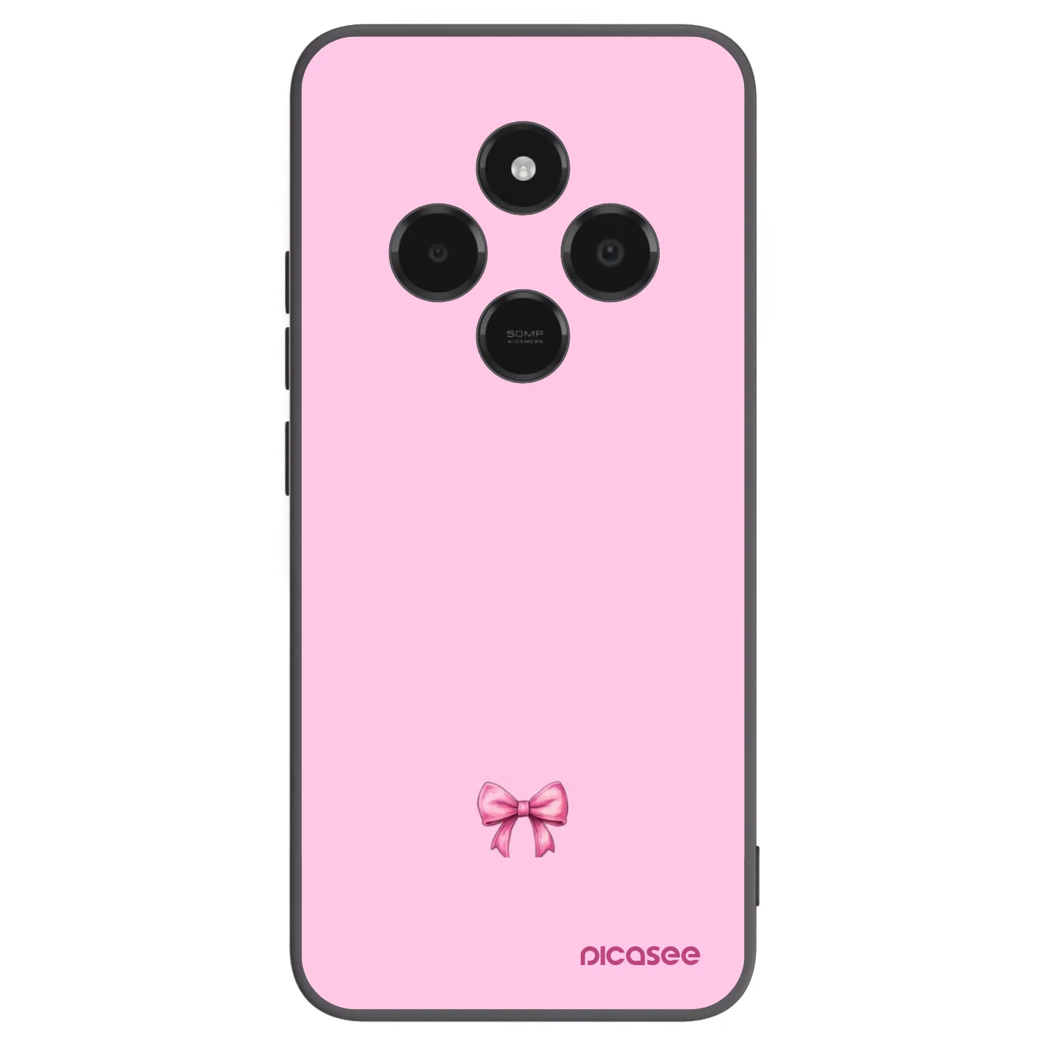 Picasee crna silikonska maskica za Xiaomi Poco C75 - Blush bow