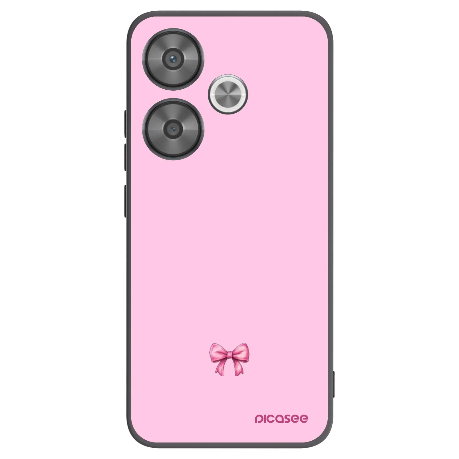 Picasee crna silikonska maskica za Xiaomi Poco F6 - Blush bow