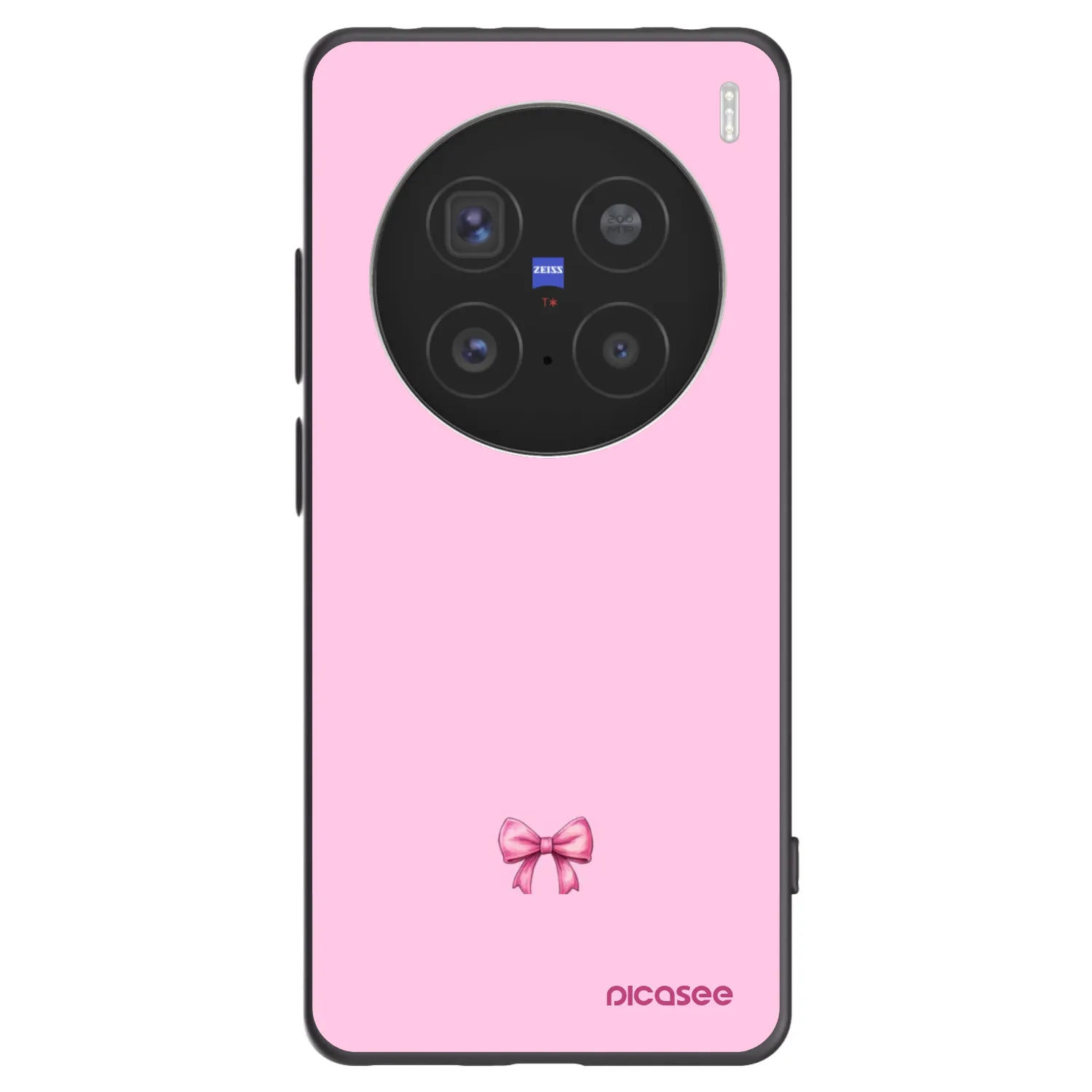 Picasee crna silikonska maskica za Vivo X200 Pro - Blush bow