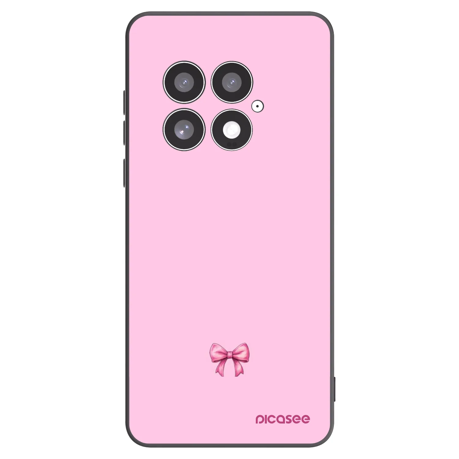 Picasee crna silikonska maskica za OnePlus 13 5G - Blush bow